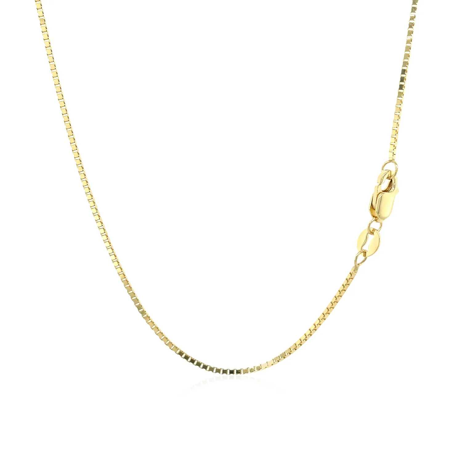10k Yellow Gold Classic Box Chain 1.0mm - Image 3