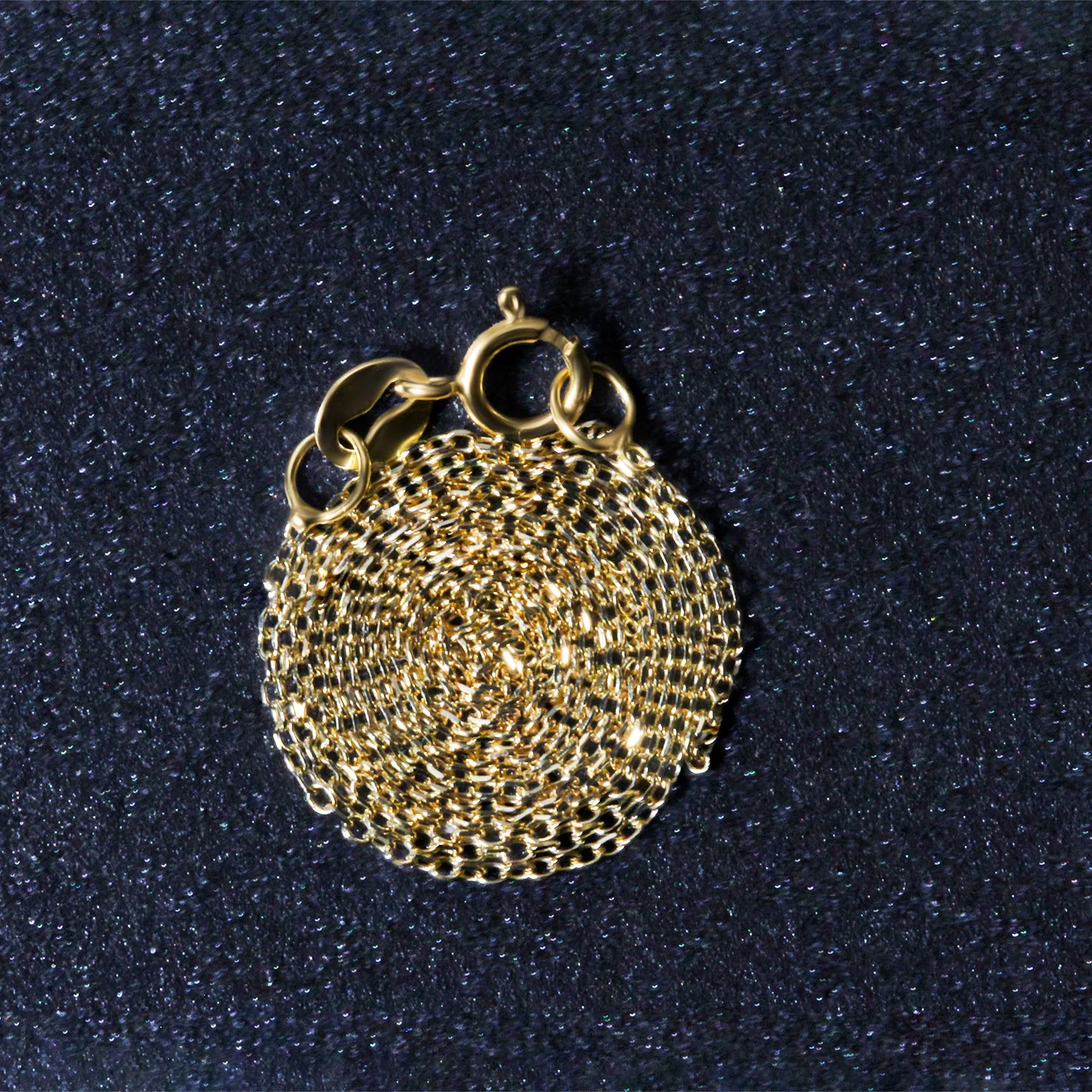 10k Yellow Gold Diamond Cut Cable Link Chain 0.8mm - Image 5