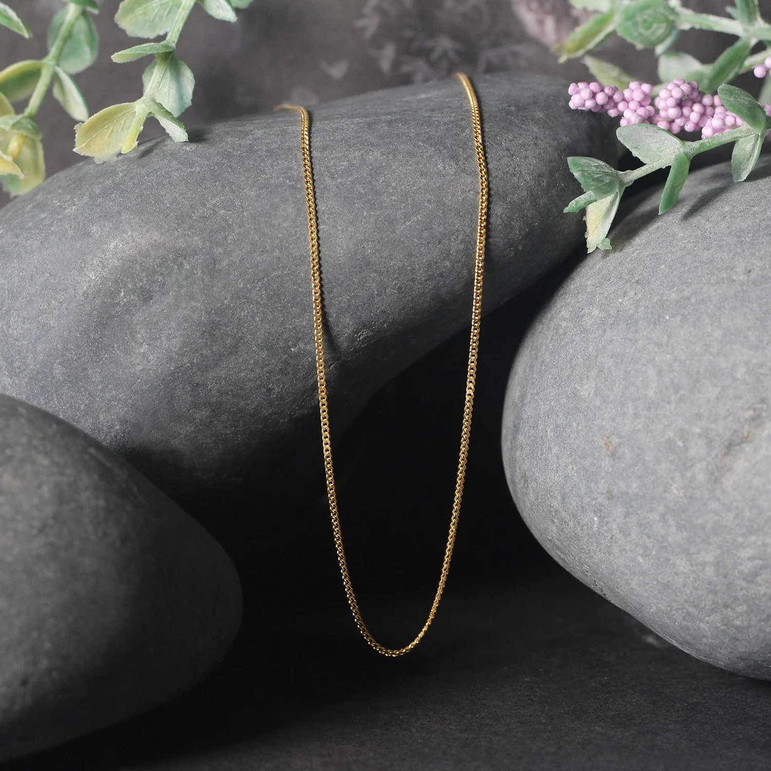 10k Yellow Gold Gourmette Chain 1.0mm - Image 4