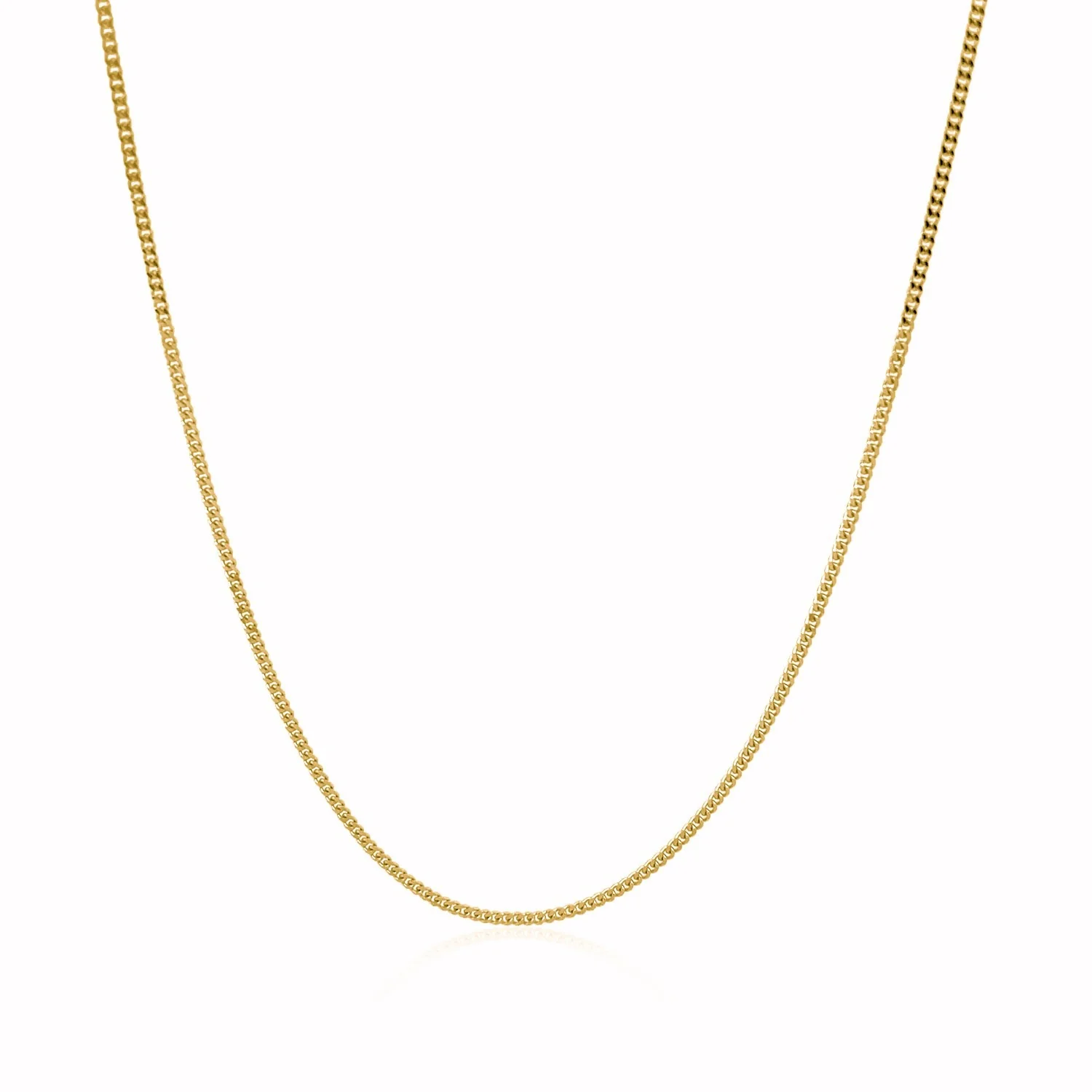 10k Yellow Gold Gourmette Chain 1.5mm - Image 2