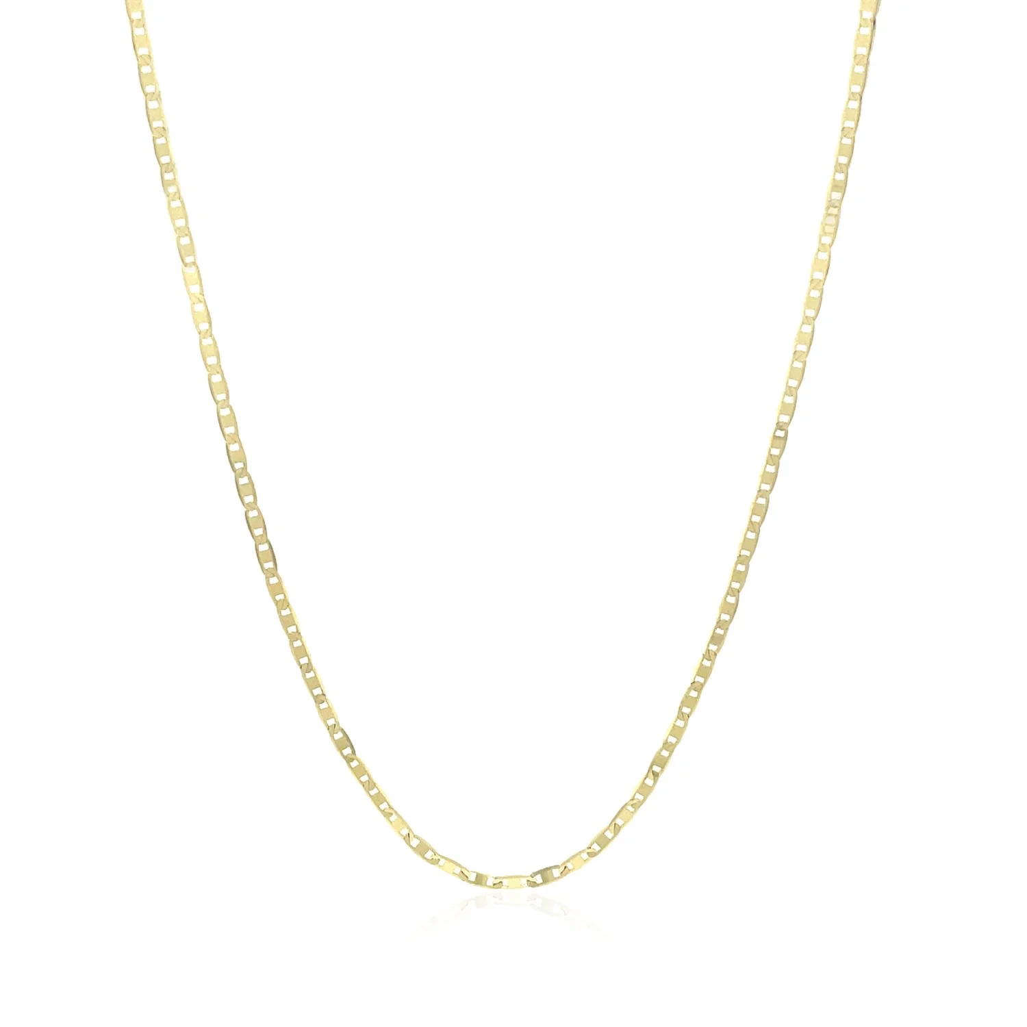 10k Yellow Gold Mariner Link Chain 1.2mm - Image 2
