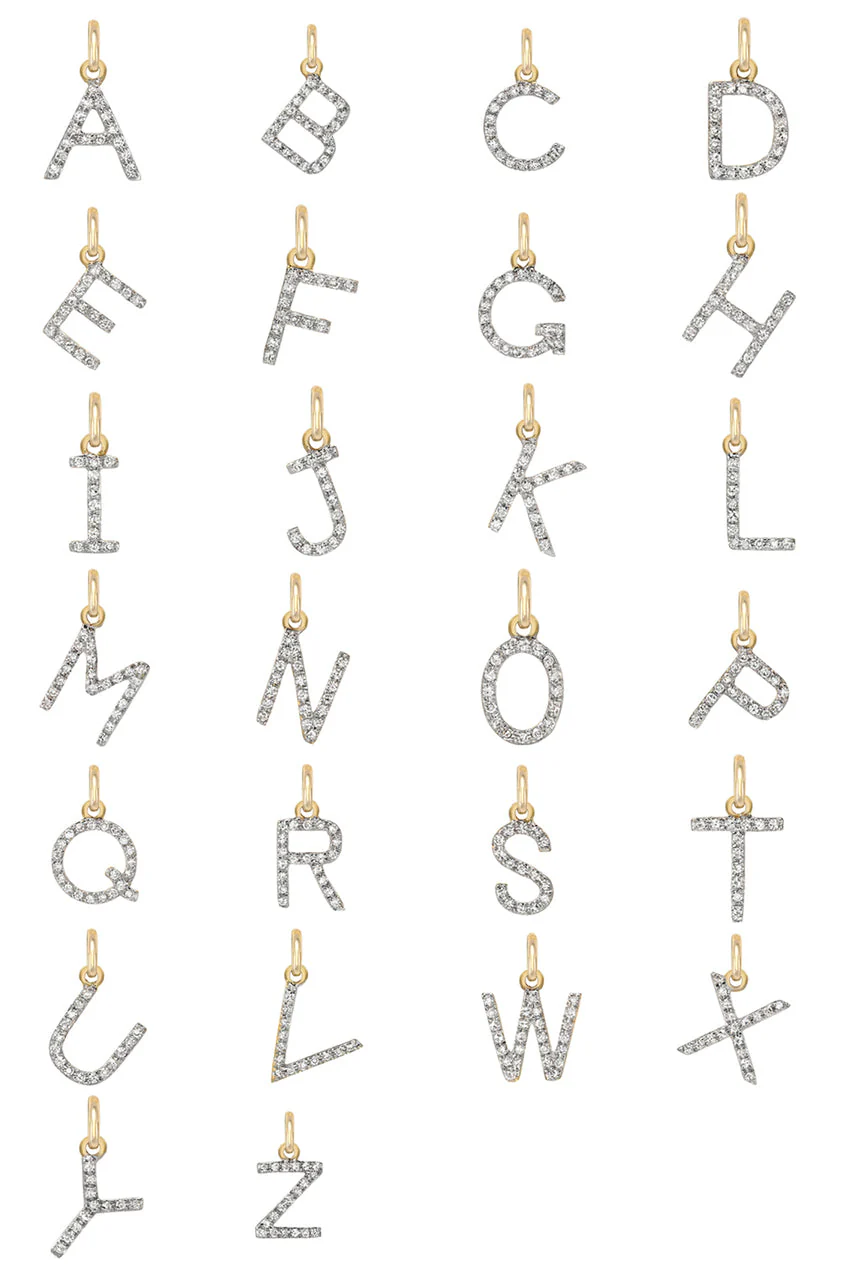 Zoe Lev Jewelry 14k Diamond Initial Pendant - Image 5
