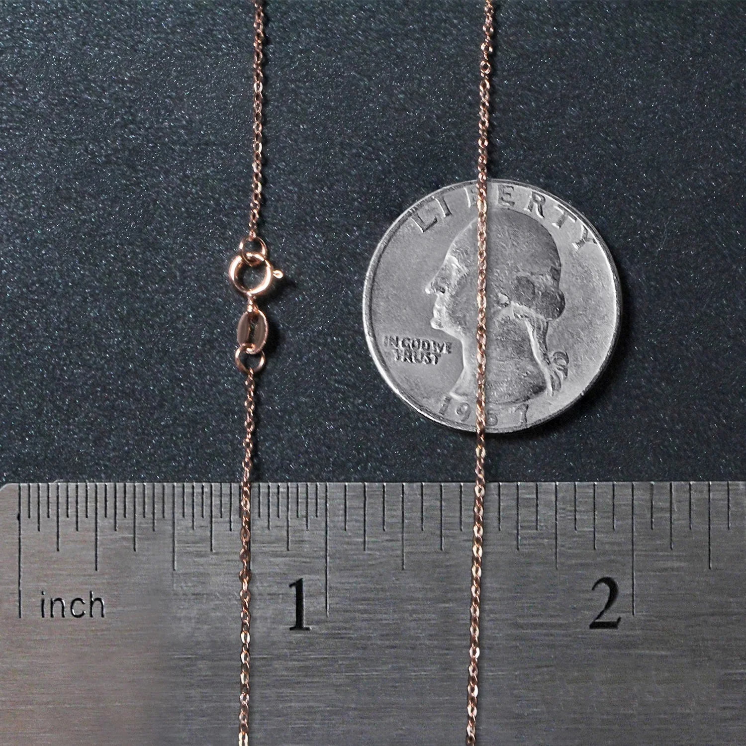 14k Rose Gold Polished Mini Heart Necklace - Image 12