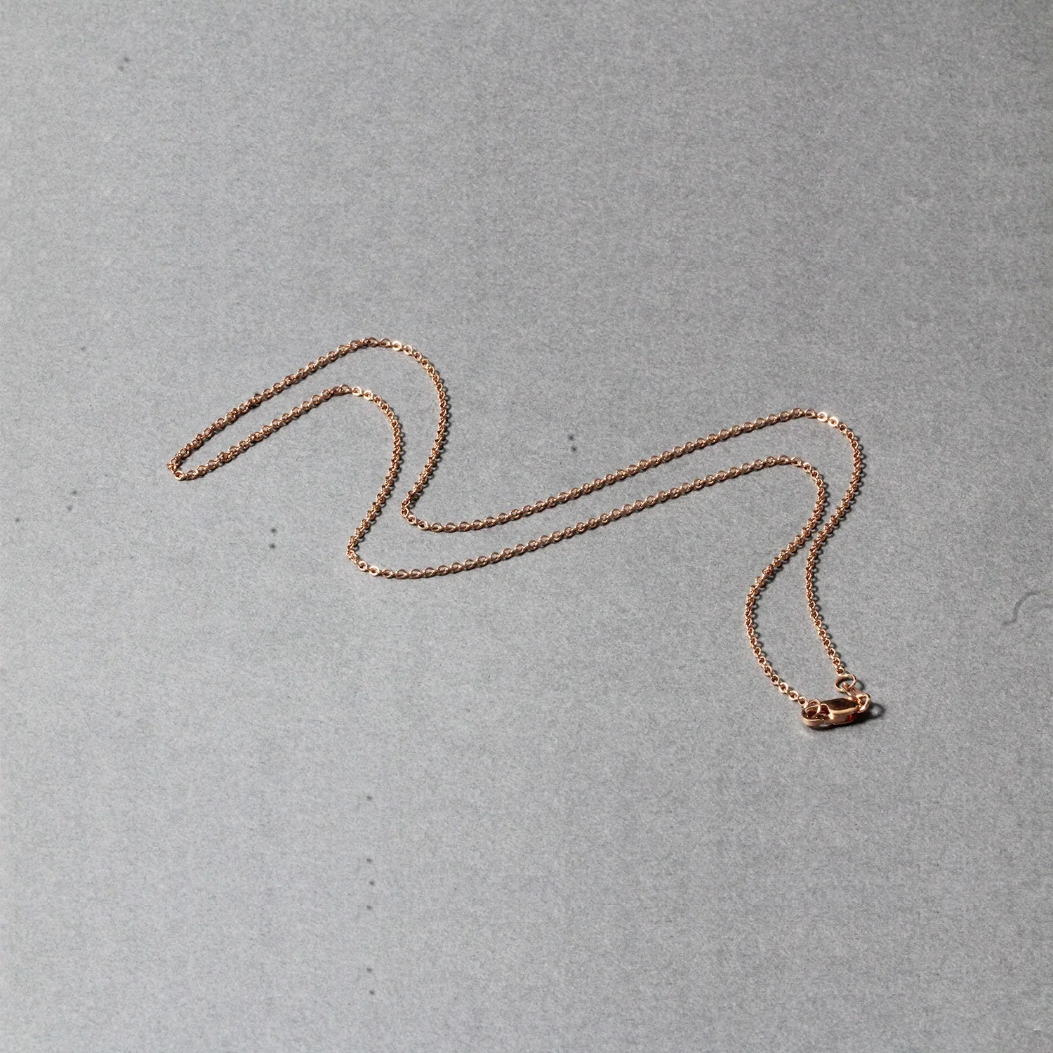 14k Rose Gold Round Cable Link Chain 1.3mm - Image 13
