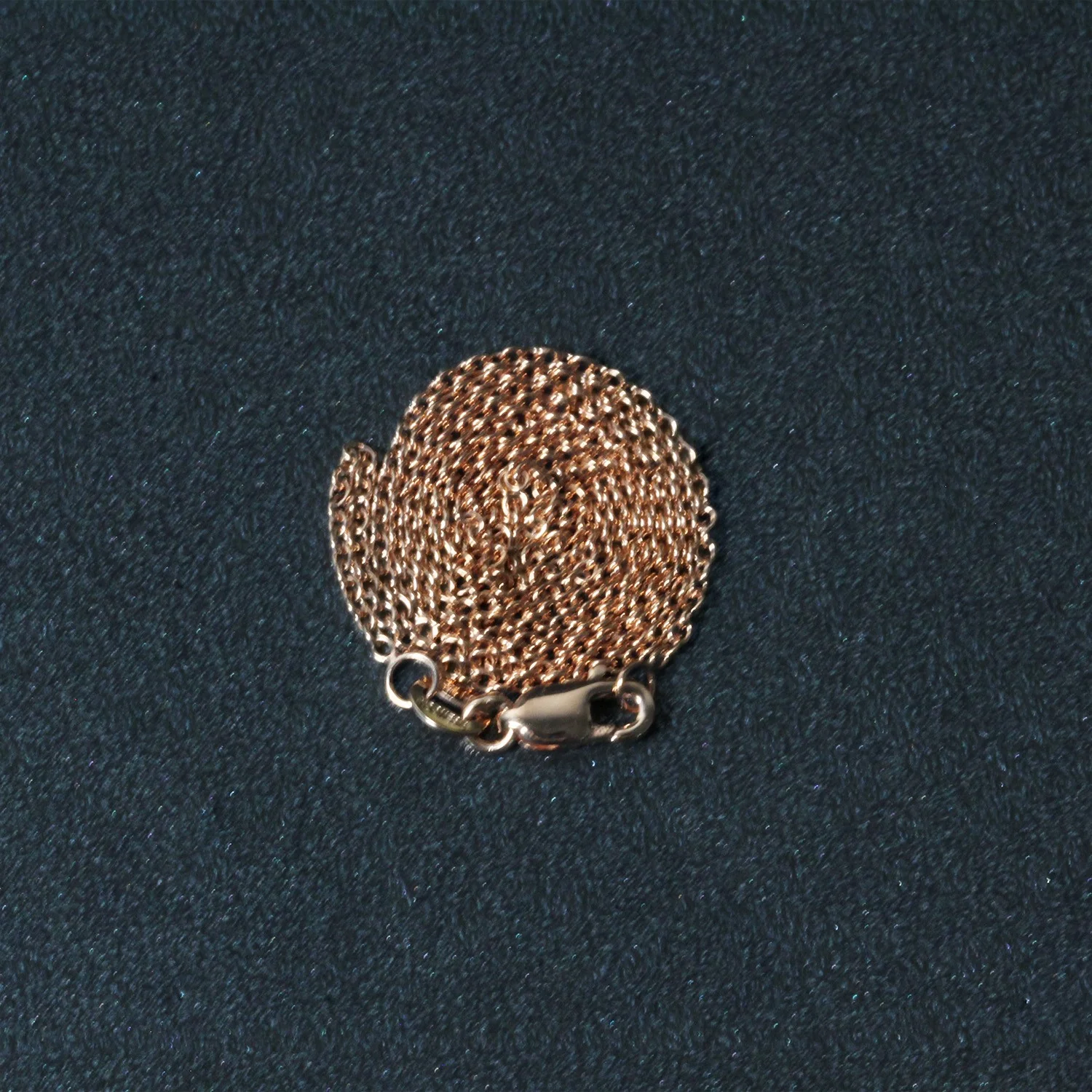 14k Rose Gold Round Cable Link Chain 1.3mm - Image 28