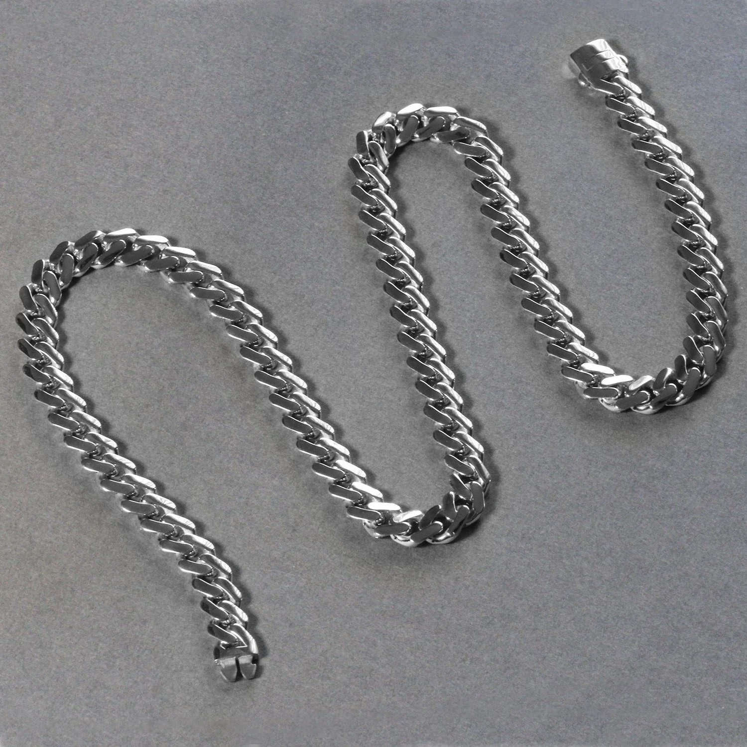 14k White Gold 22 inch Polished Curb Chain Necklace - Image 19