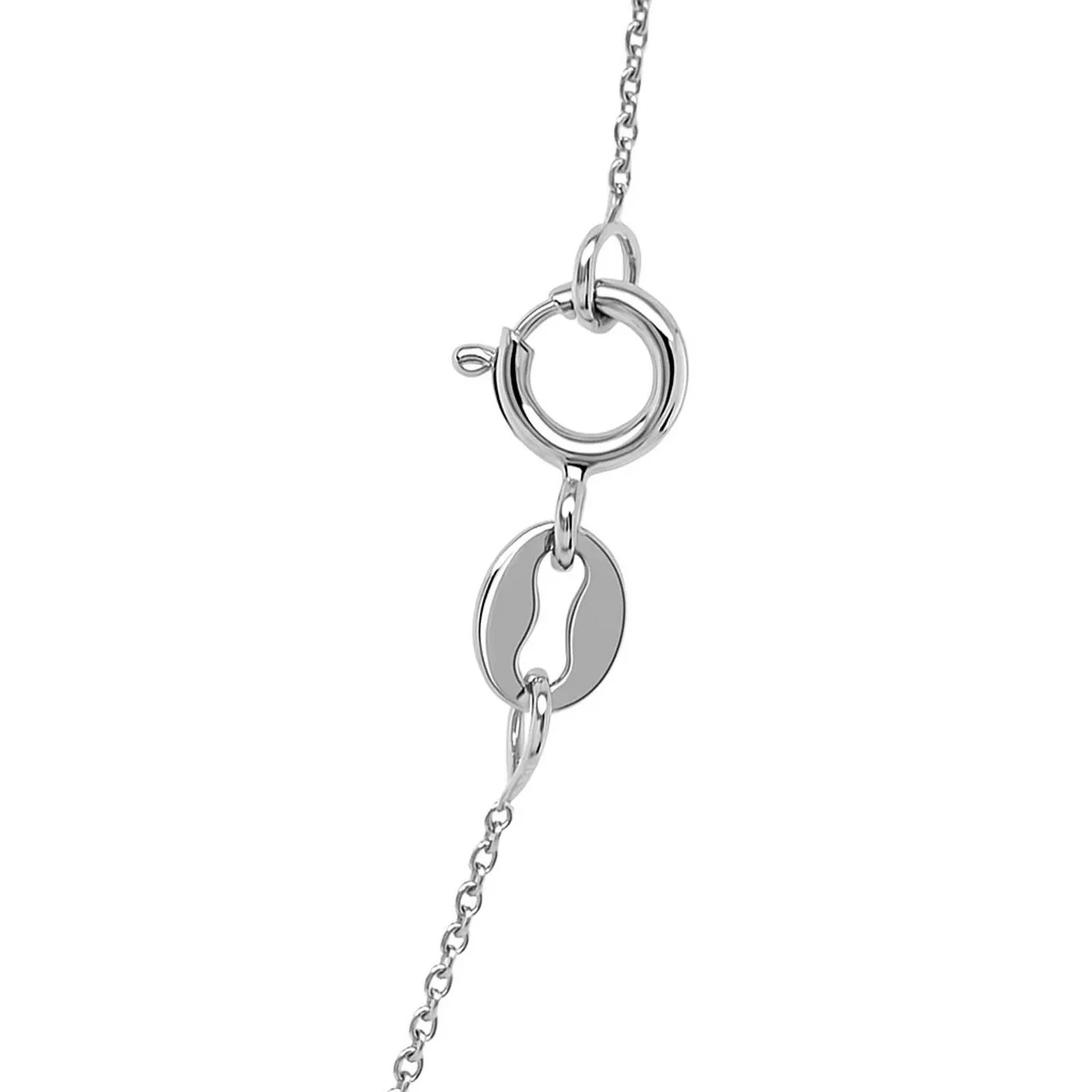 14k White Gold Cable Link Chain 0.5mm - Image 12