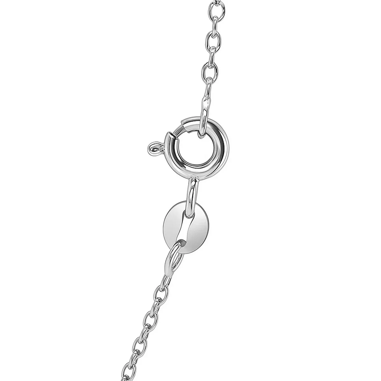 14k White Gold Faceted Cable Link Chain 1.3mm - Image 14