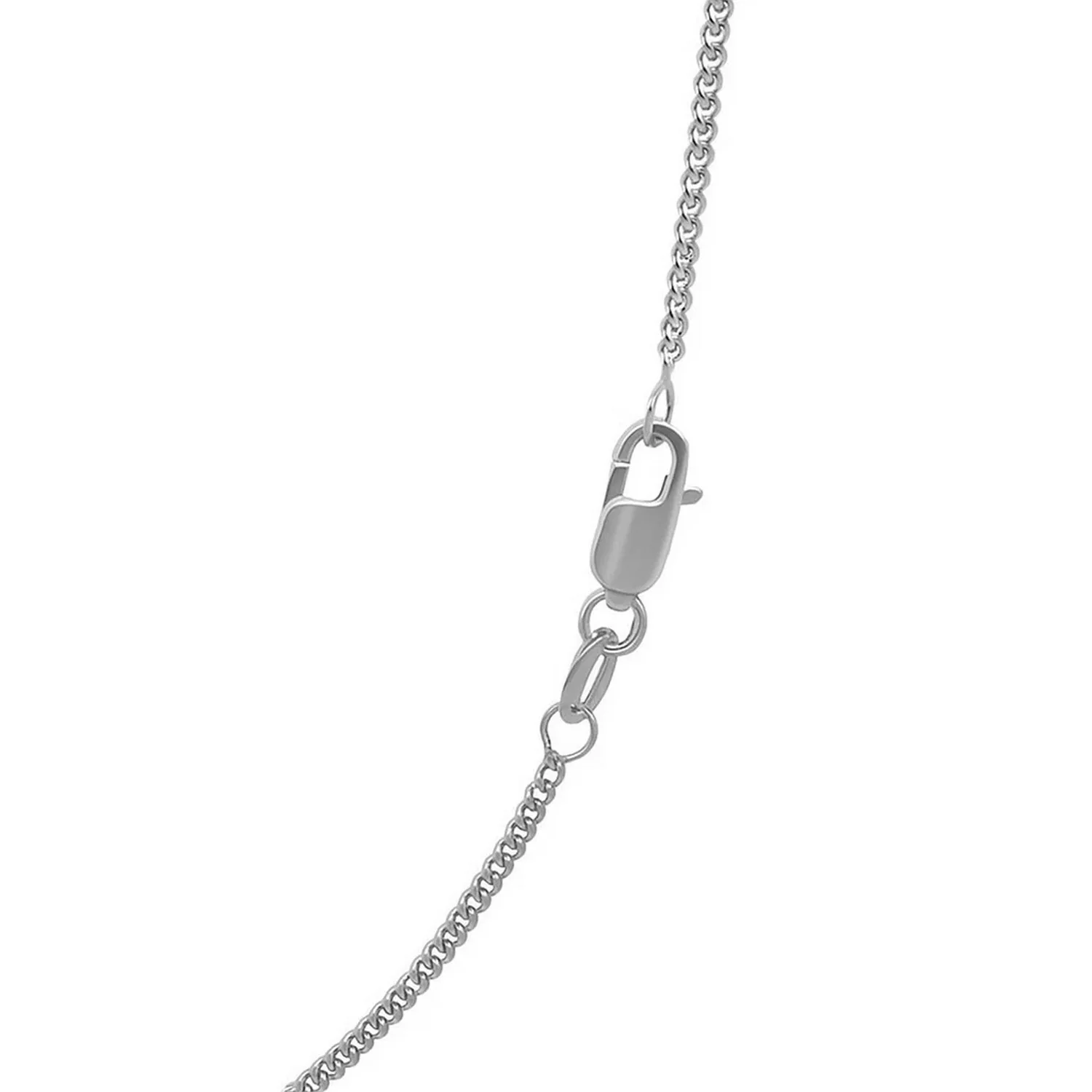 14k White Gold Gourmette Chain 1.5mm - Image 29