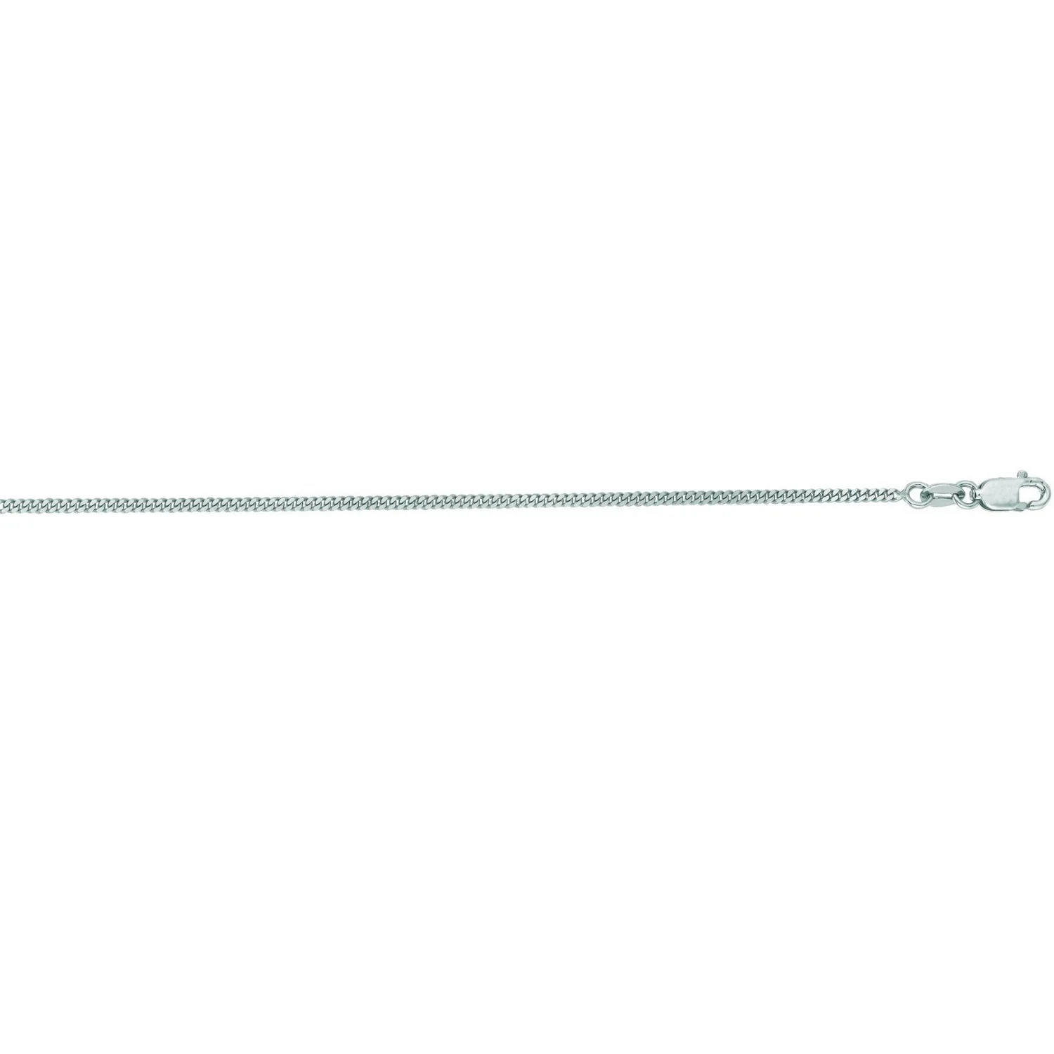 14k White Gold Gourmette Chain 1.5mm - Image 31
