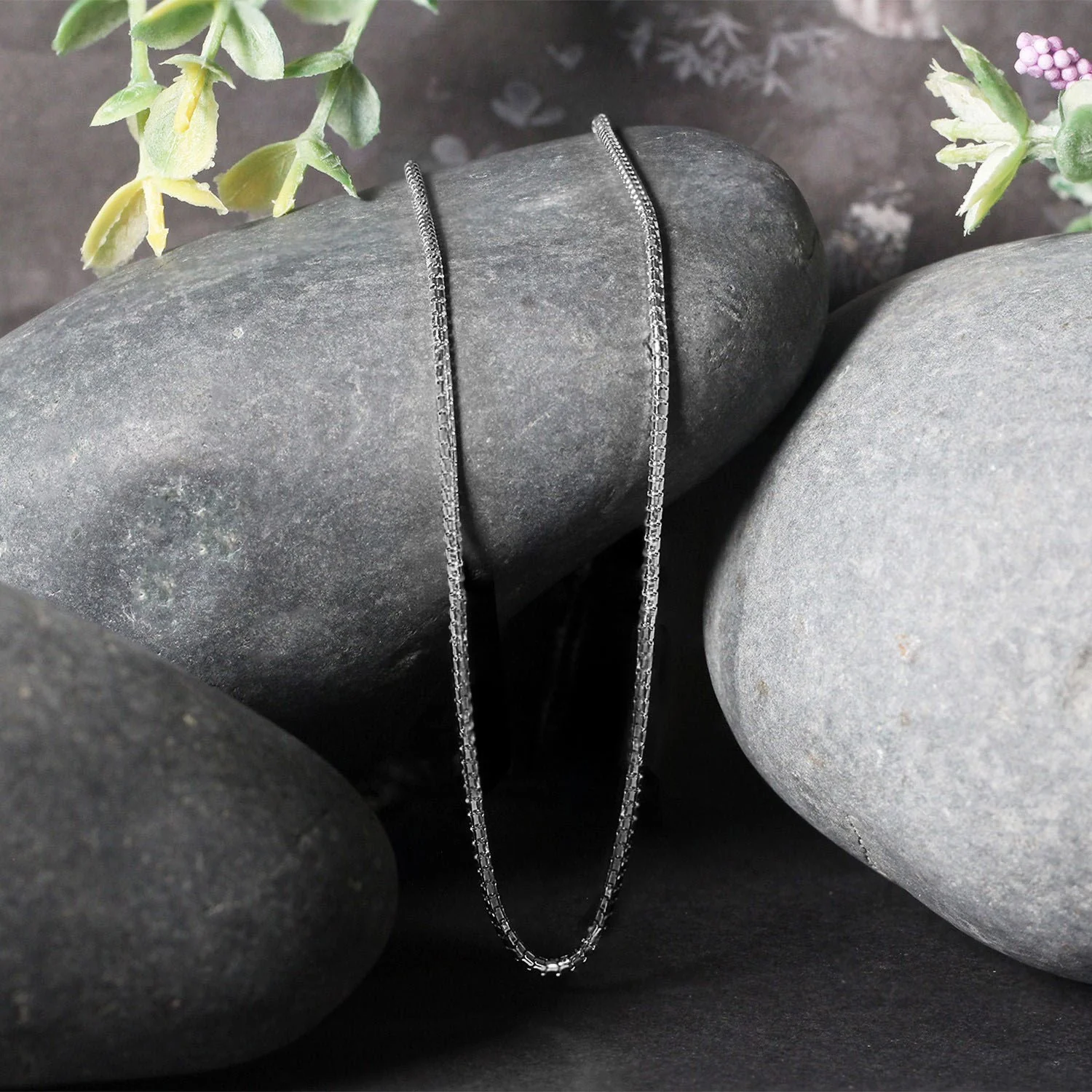 14k White Gold Ice Chain 1.3mm - Image 15