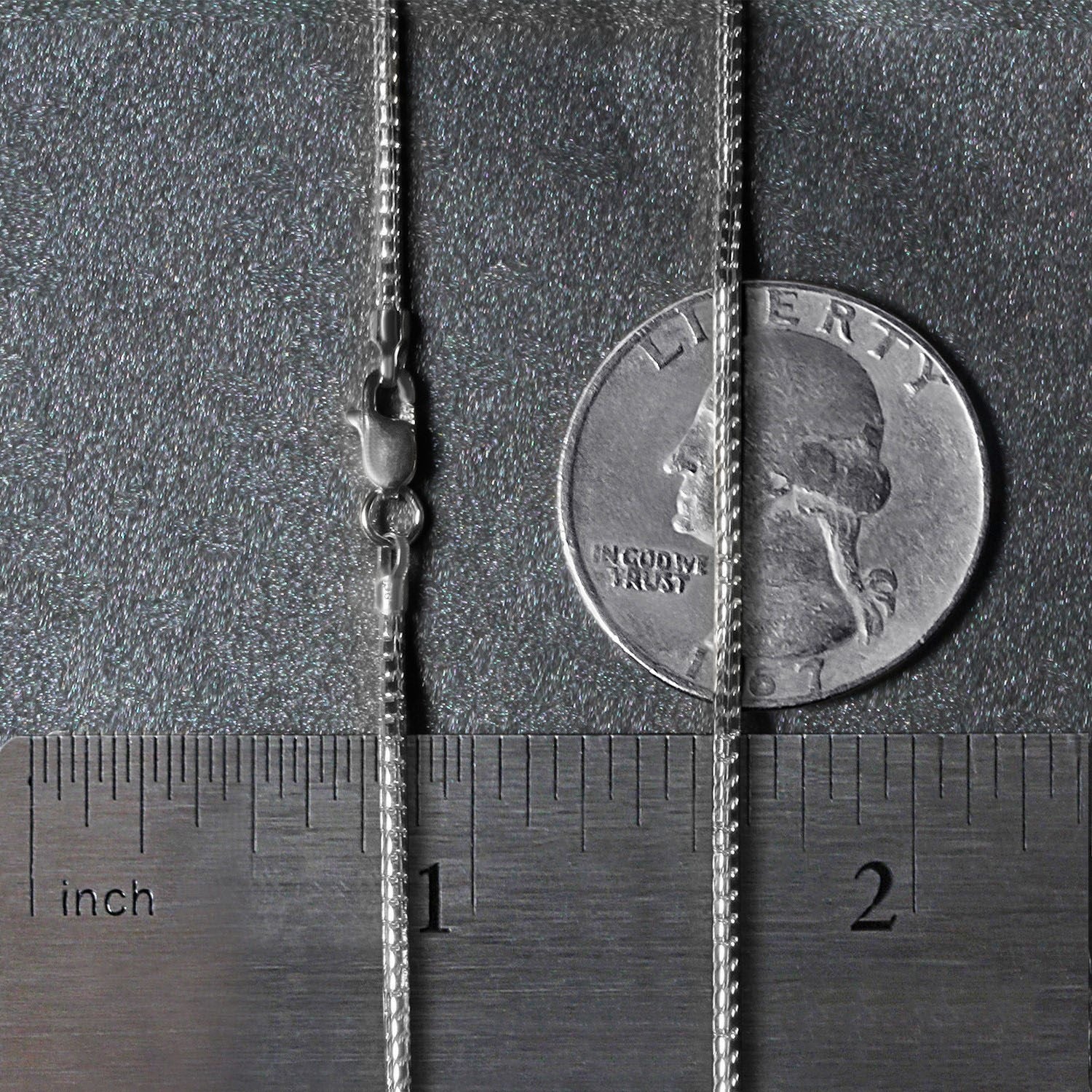 14k White Gold Ice Chain 1.3mm - Image 33