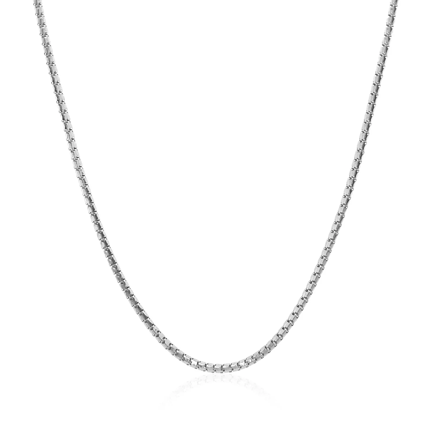 14k White Gold Ice Chain 1.3mm - Image 9