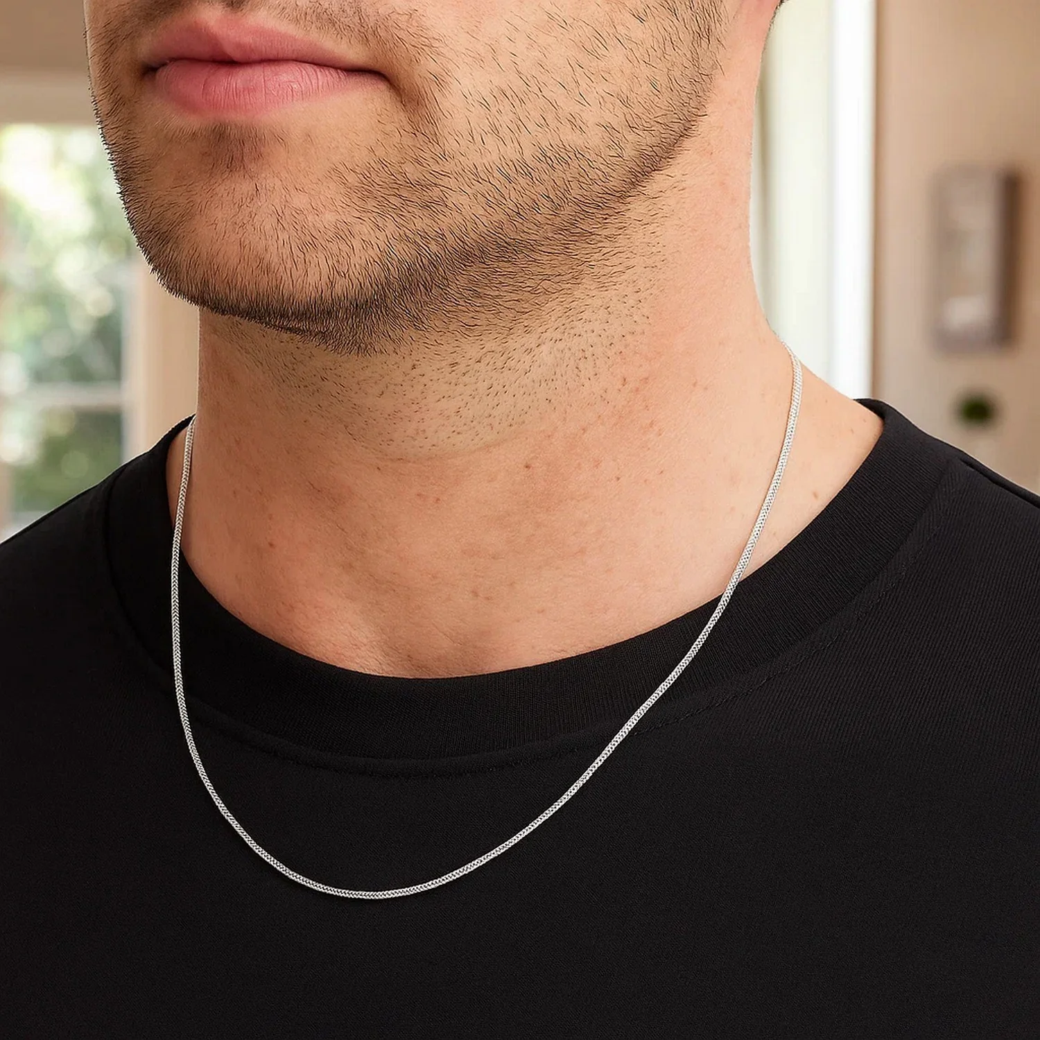 14k White Gold Milano Chain 1.1mm - Image 26