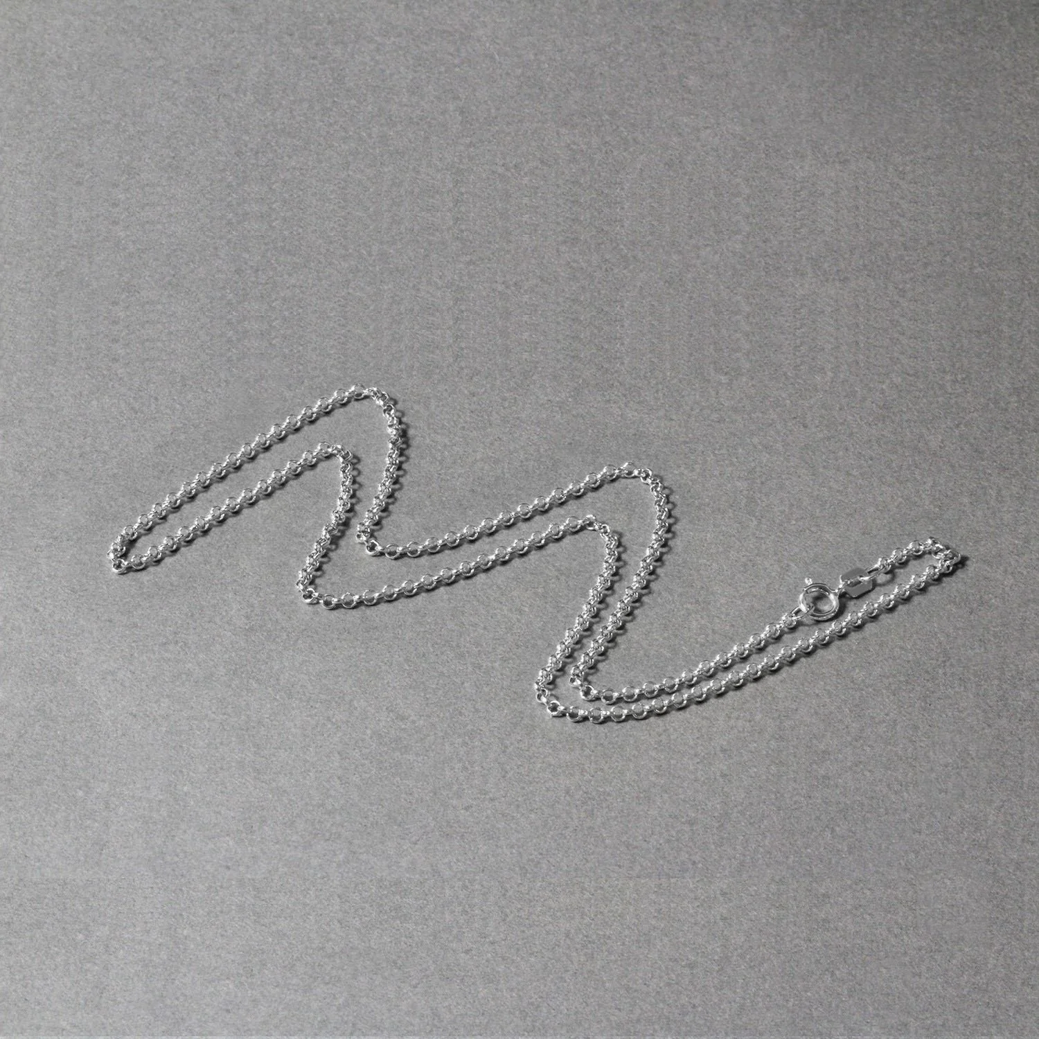 14k White Gold Rolo Chain 1.9mm - Image 14