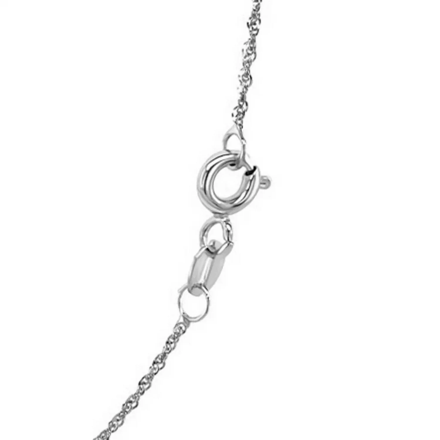 14k White Gold Singapore Chain 1.0mm - Image 37
