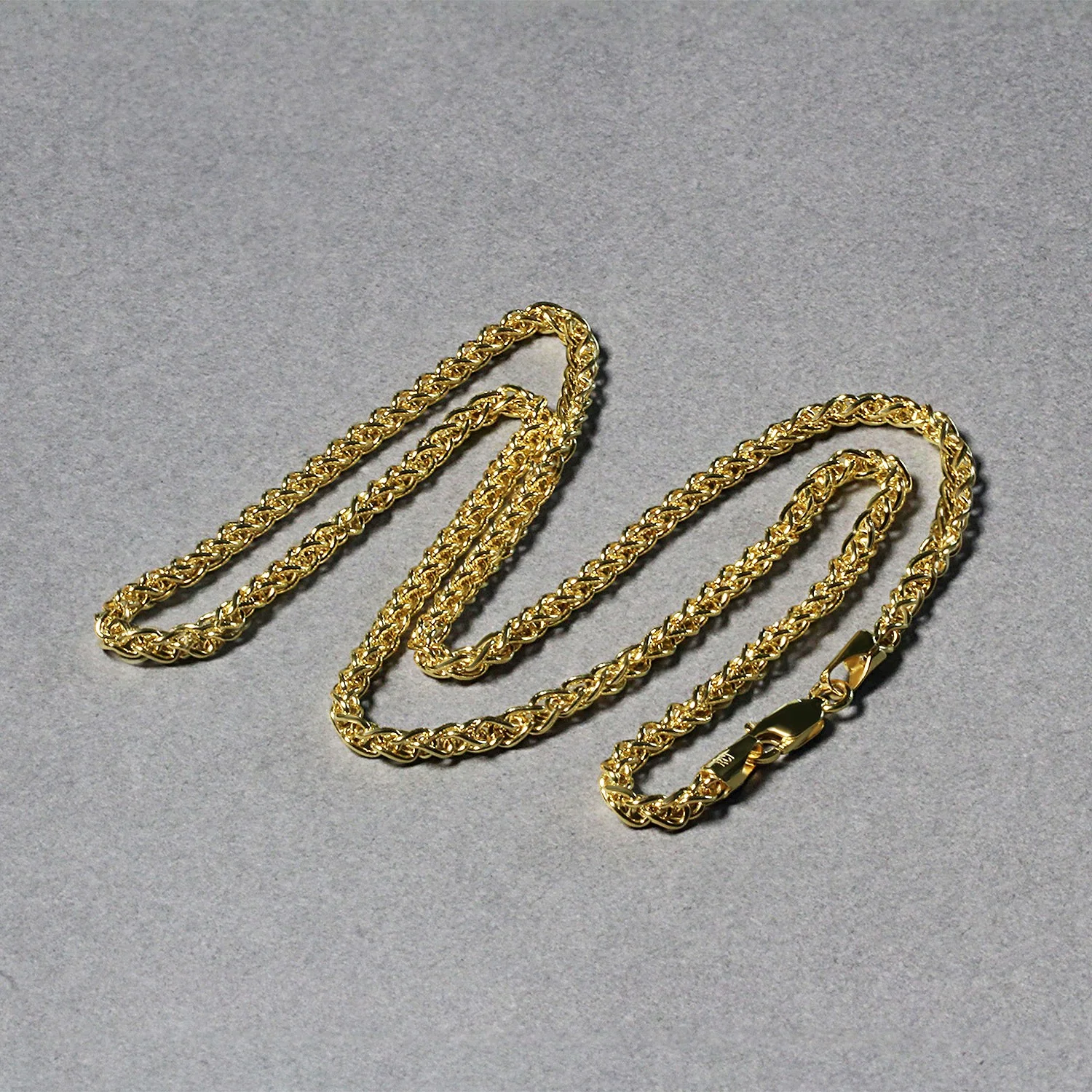 14k Yellow Gold 2.8mm Light Weight Wheat Chain - Image 12