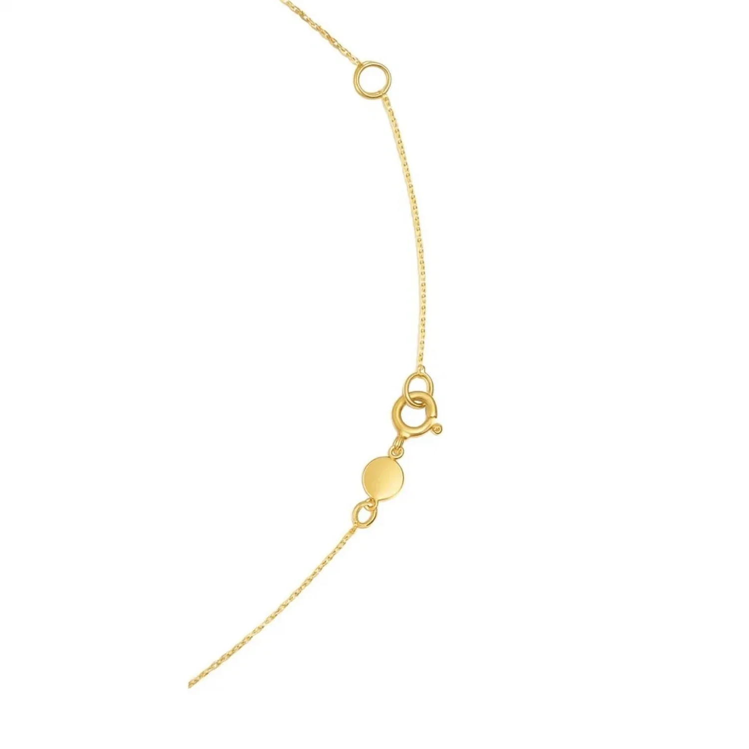 14K Yellow Gold Aquarius Necklace - Image 6