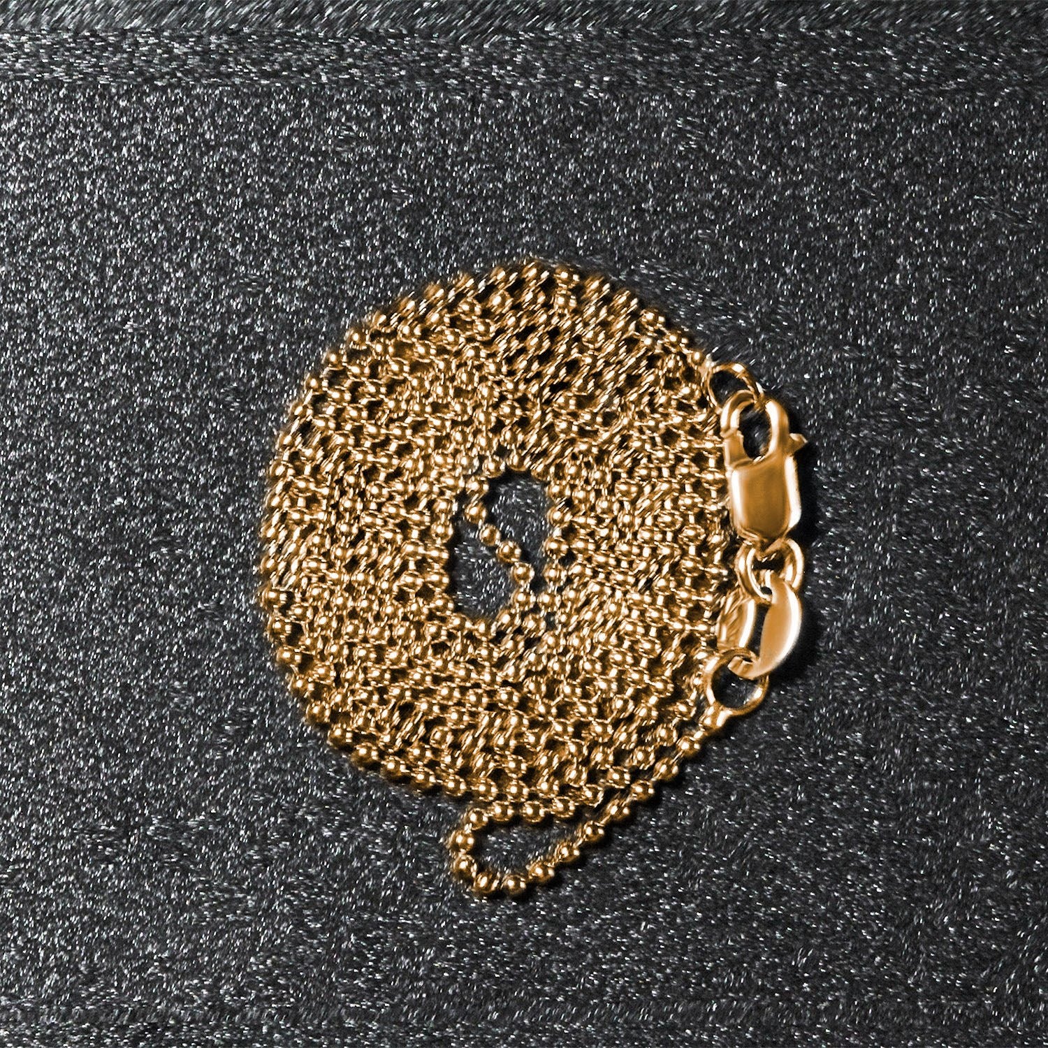14k Yellow Gold Bead Chain 1.0mm - Image 19