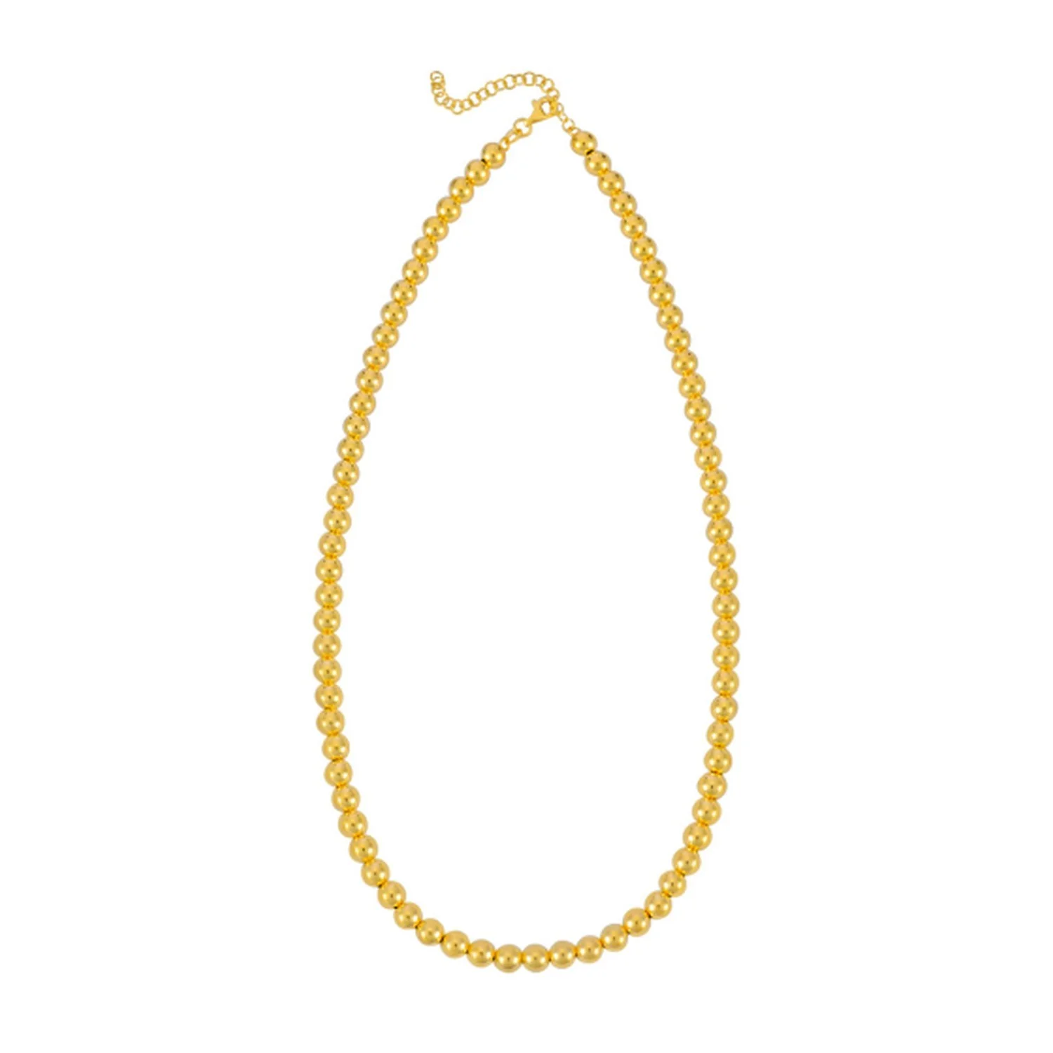 14k Yellow Gold Bead Chain (6mm) - Image 3