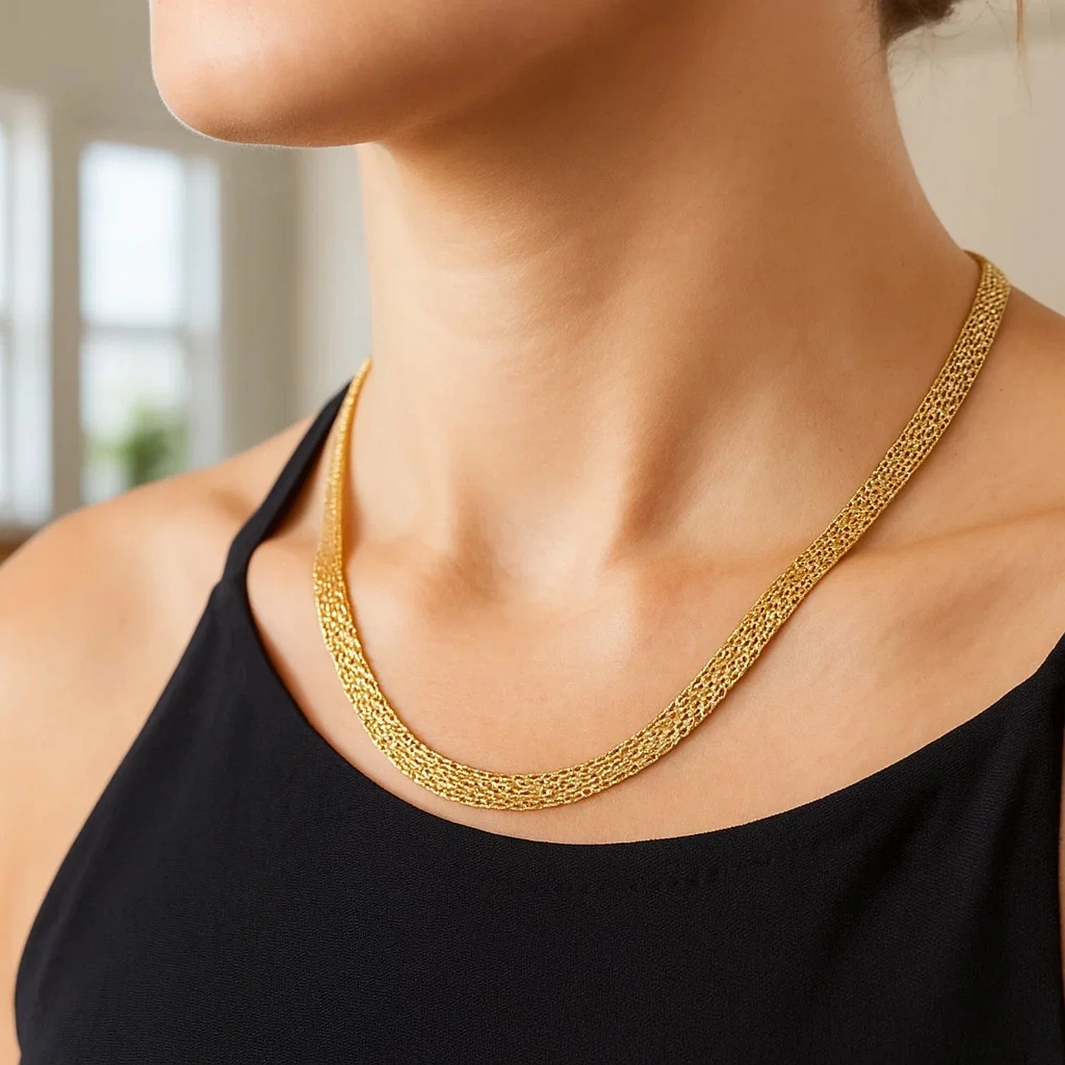 14k Yellow Gold Bismarck Chain (7.00 mm) - Image 12
