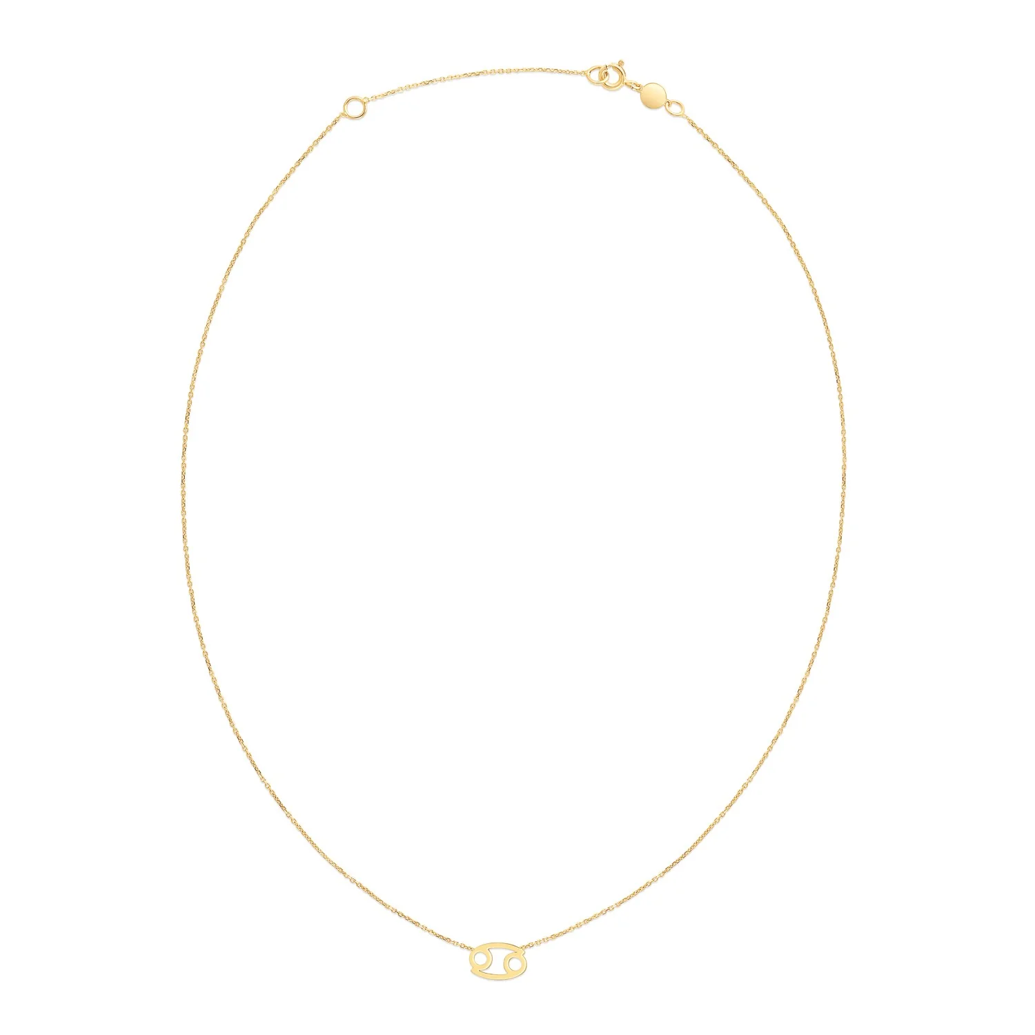 14K Yellow Gold Cancer Necklace - Image 11