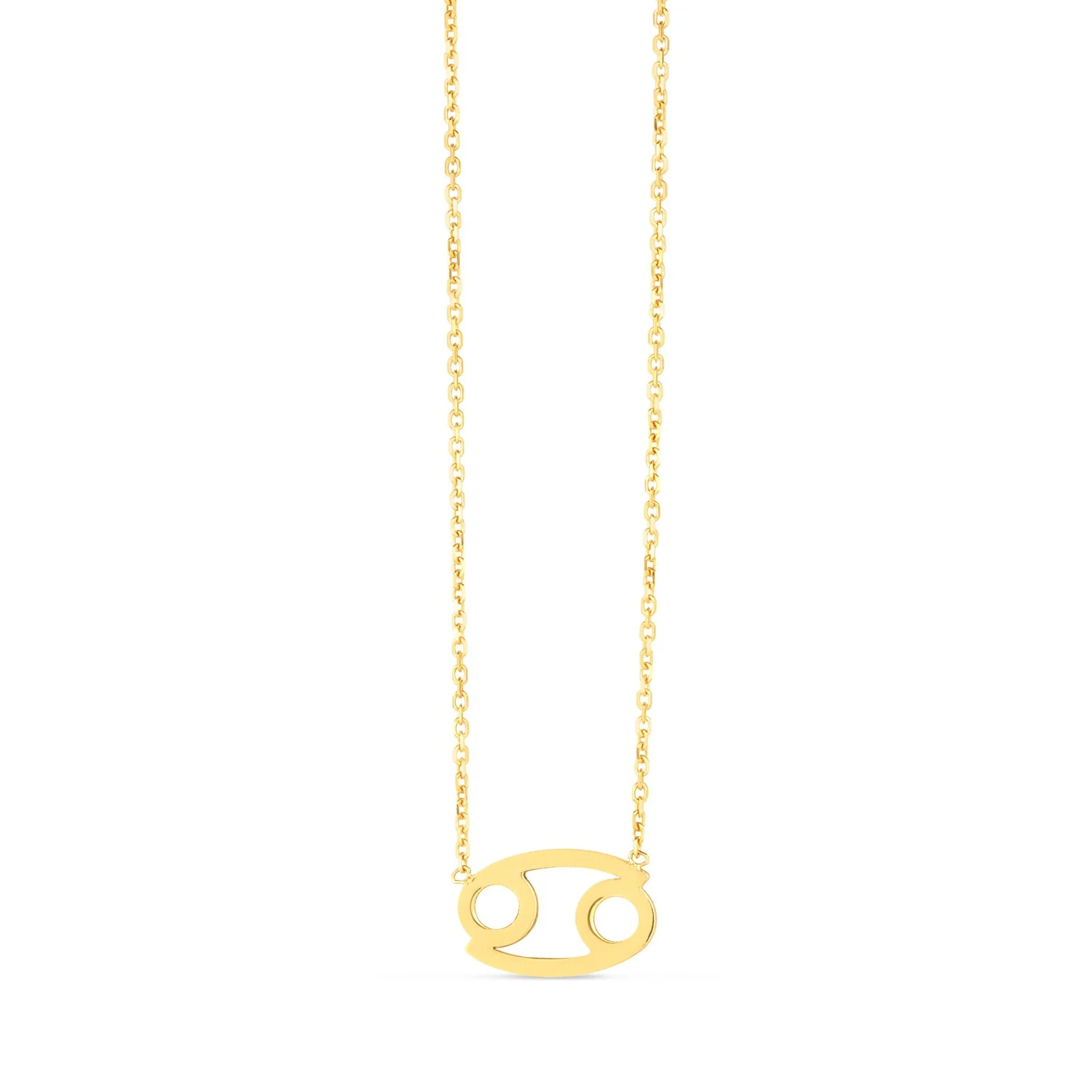 14K Yellow Gold Cancer Necklace - Image 6