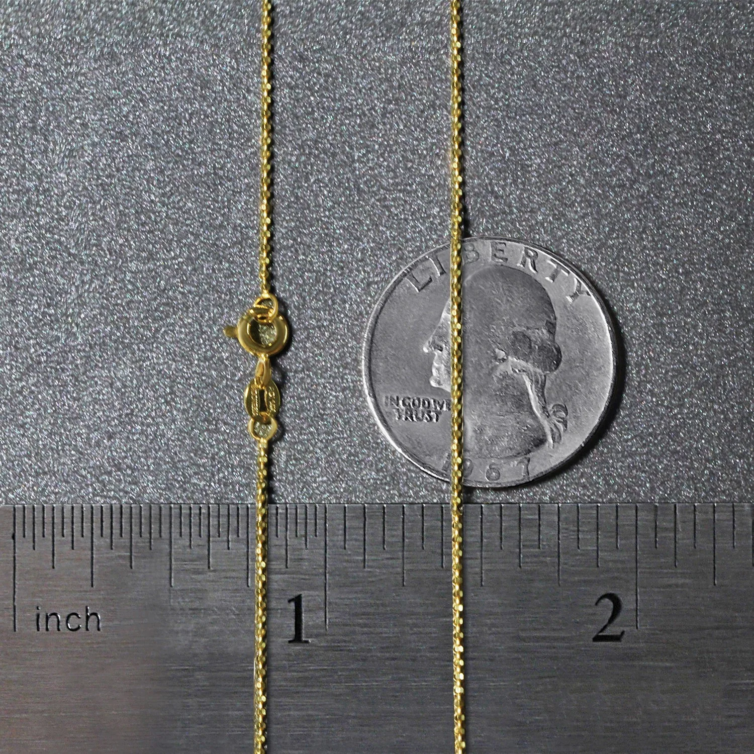 14k Yellow Gold Diamond-Cut Bead Chain 1.0mm - Image 20