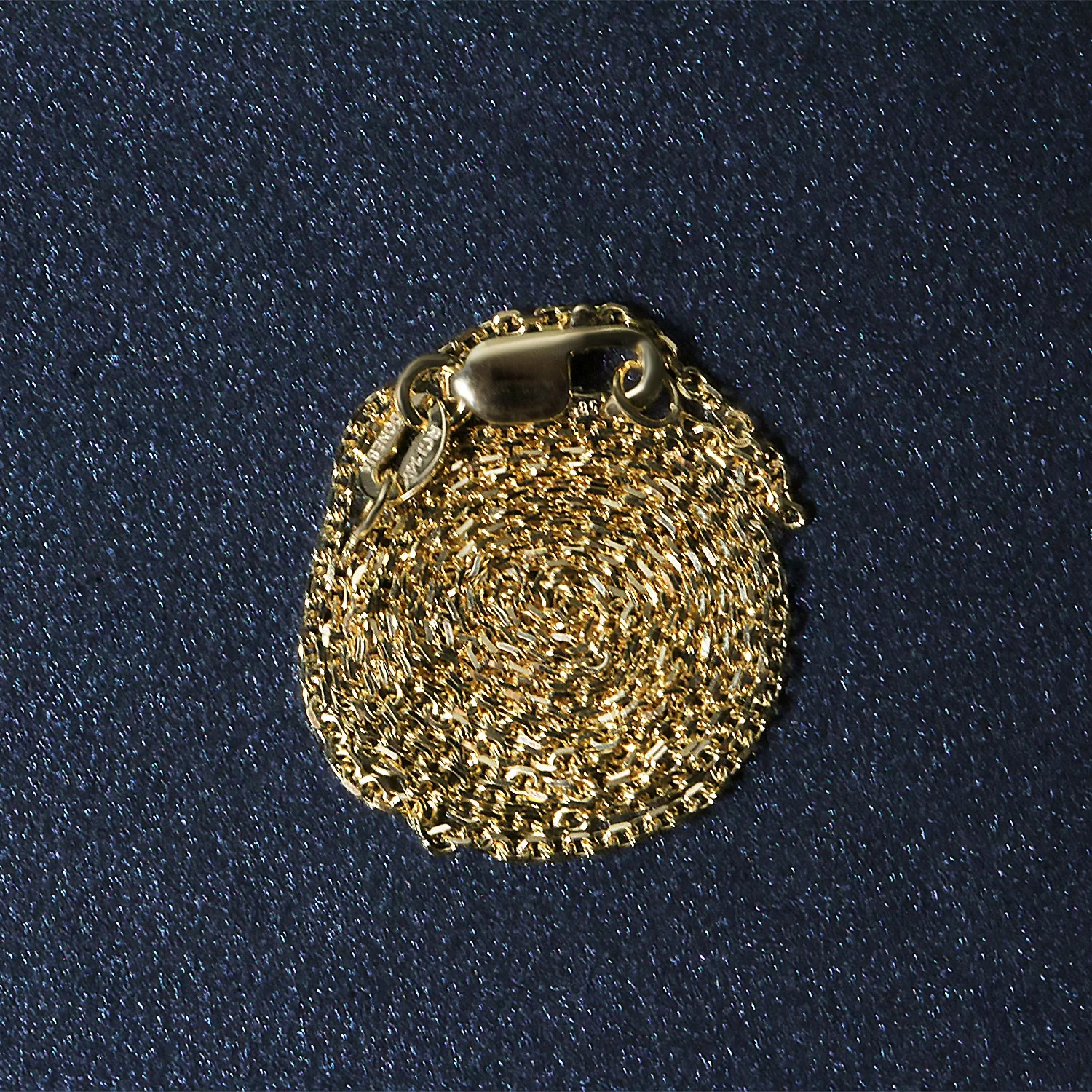 14k Yellow Gold Diamond Cut Cable Link Chain 1.1mm - Image 11