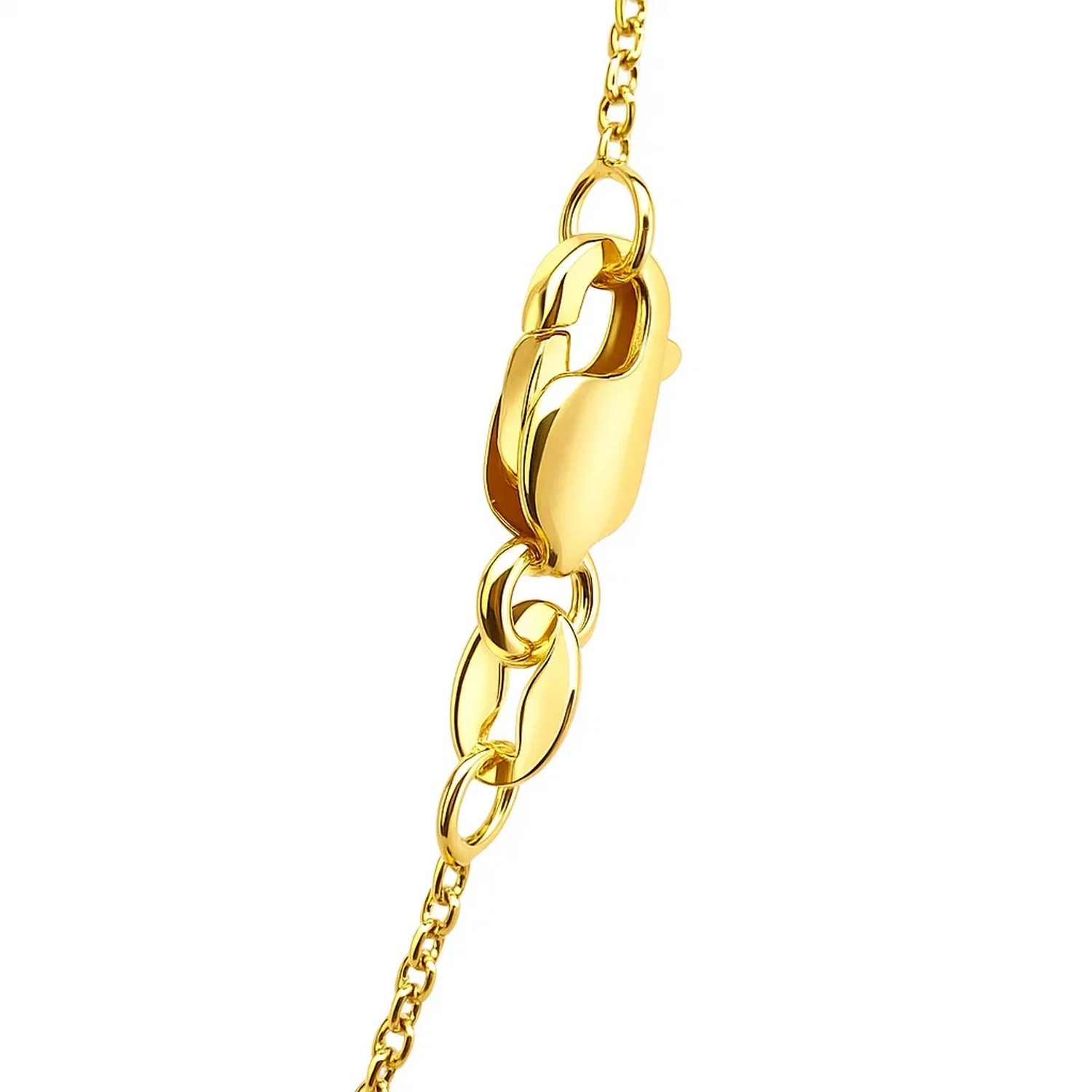 14k Yellow Gold Diamond Cut Cable Link Chain 1.1mm - Image 16