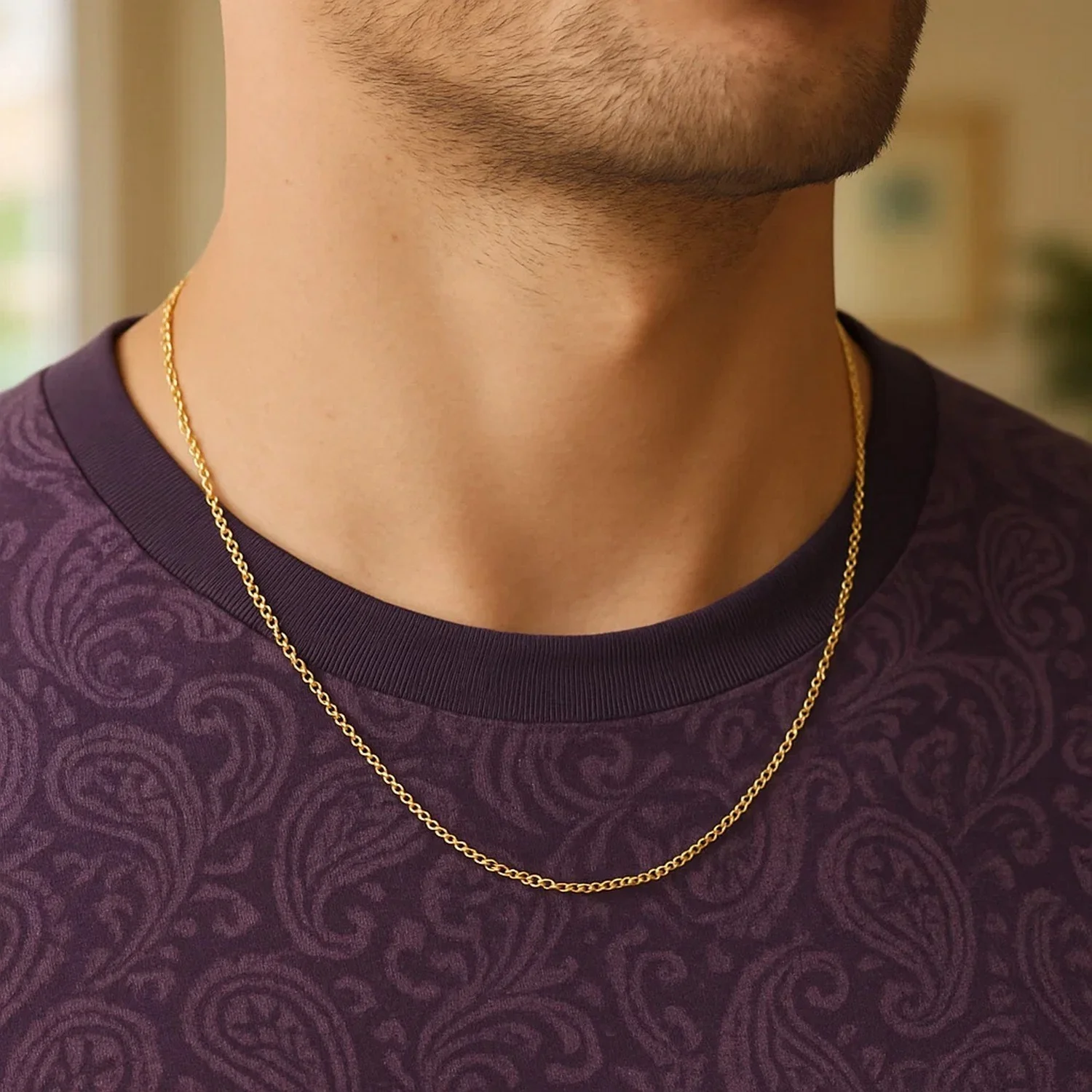 14k Yellow Gold Diamond Cut Rolo Chain 1.1mm - Image 37