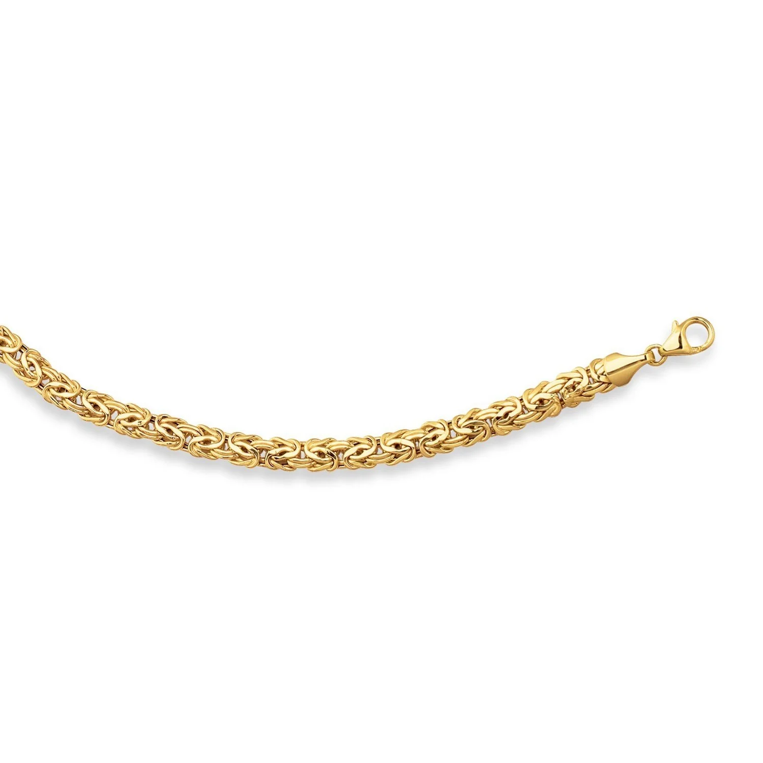 14k Yellow Gold Fancy Byzantine Chain Necklace - Image 15