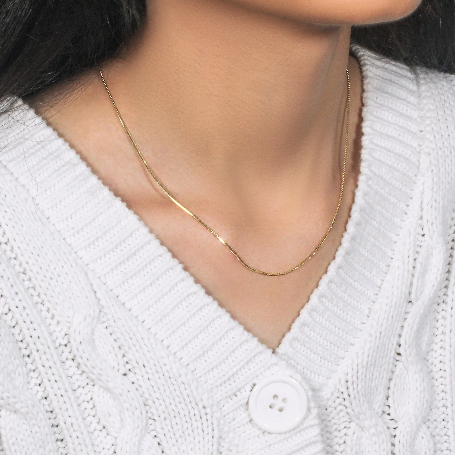 14k Yellow Gold Franco Chain 0.9mm - Image 9