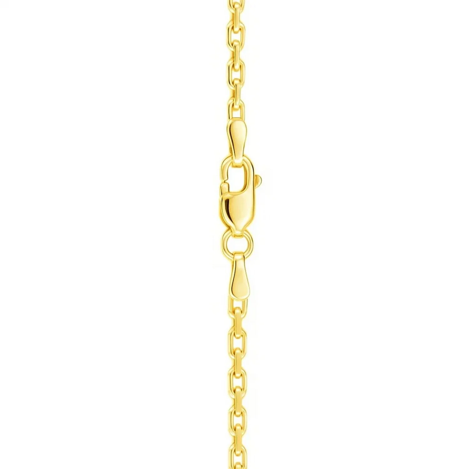 14k Yellow Gold French Cable Link Chain 2.5 mm - Image 5