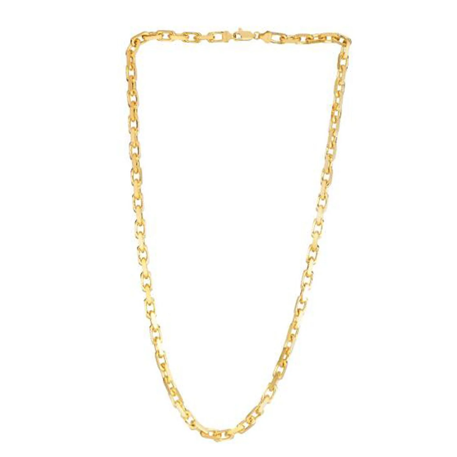 14k Yellow Gold French Cable Link Chain 4.8 mm - Image 5
