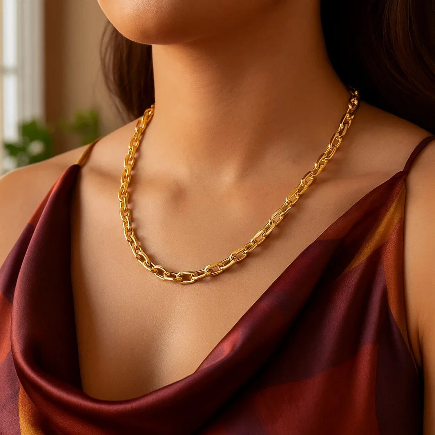 14k Yellow Gold French Cable Link Chain 6.1 mm - Image 17