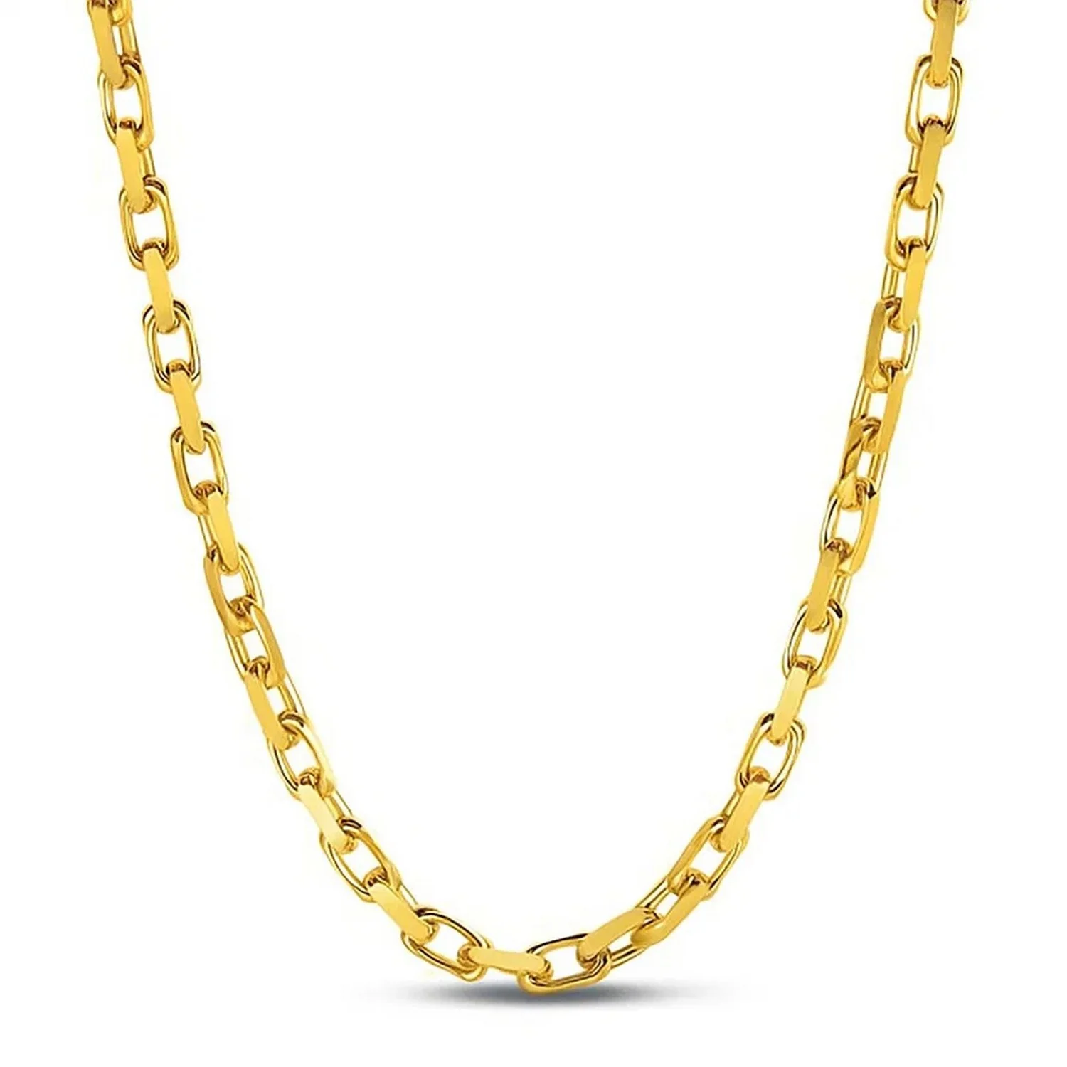 14k Yellow Gold French Cable Link Chain 6.1 mm - Image 8