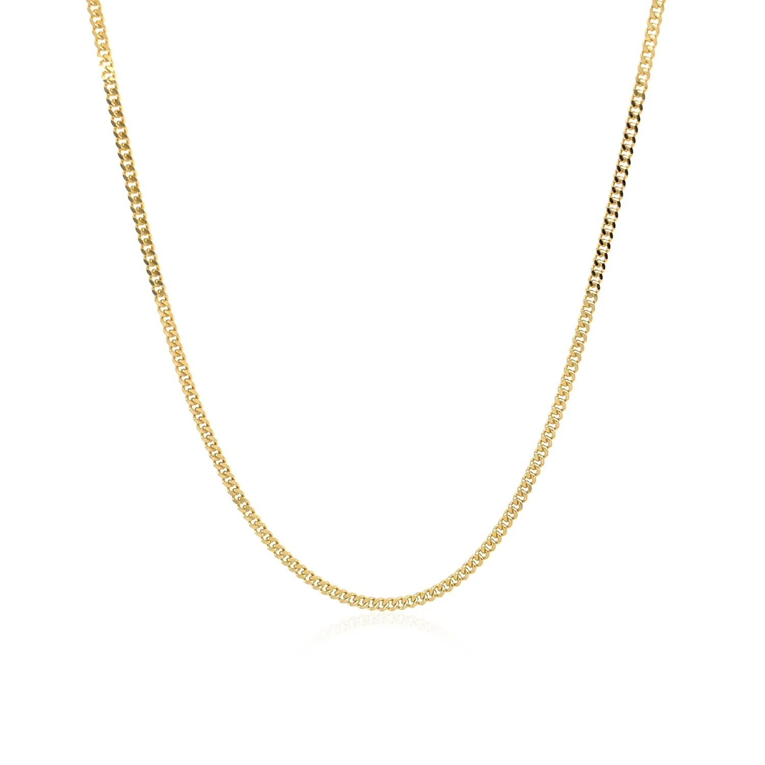 14k Yellow Gold Gourmette Chain 1.5mm - Image 13