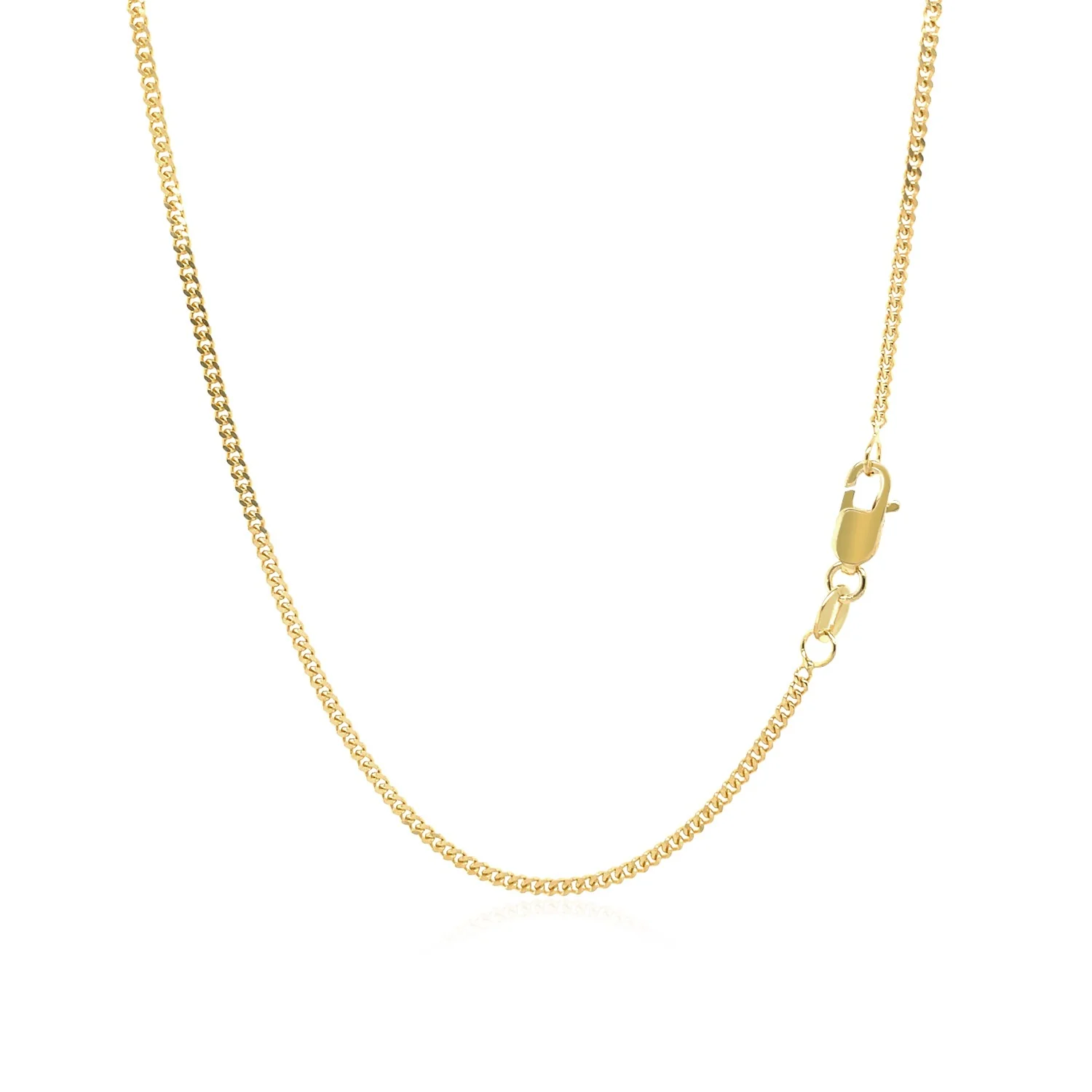14k Yellow Gold Gourmette Chain 1.5mm - Image 8