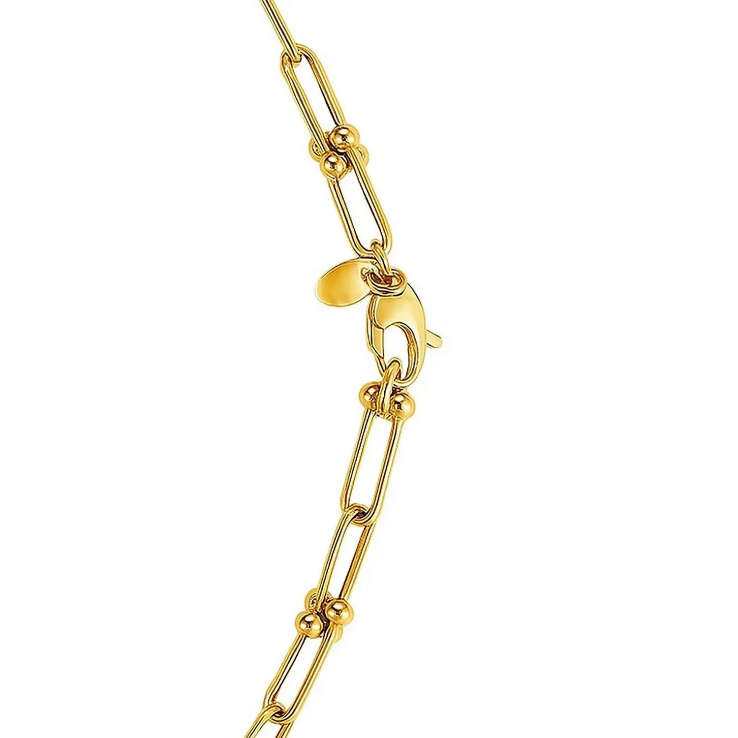 14k Yellow Gold High Polish Jax Link Chain (5.9mm) - Image 8