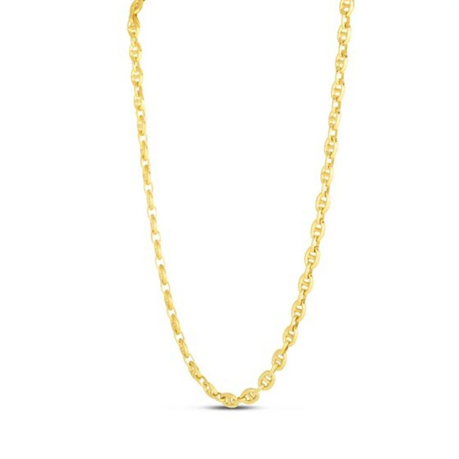 14k Yellow Gold High Polish Mariner Link Chain (5.4mm) - Image 11
