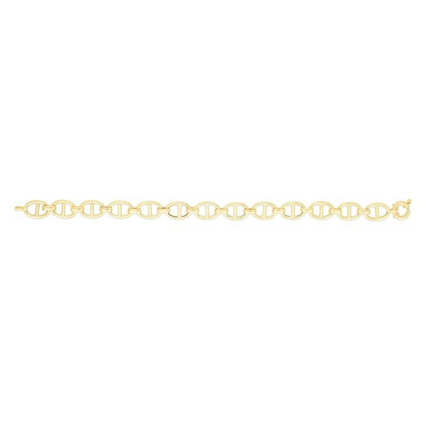 14k Yellow Gold High Polish Mariner Link Chain (8.8mm) - Image 2