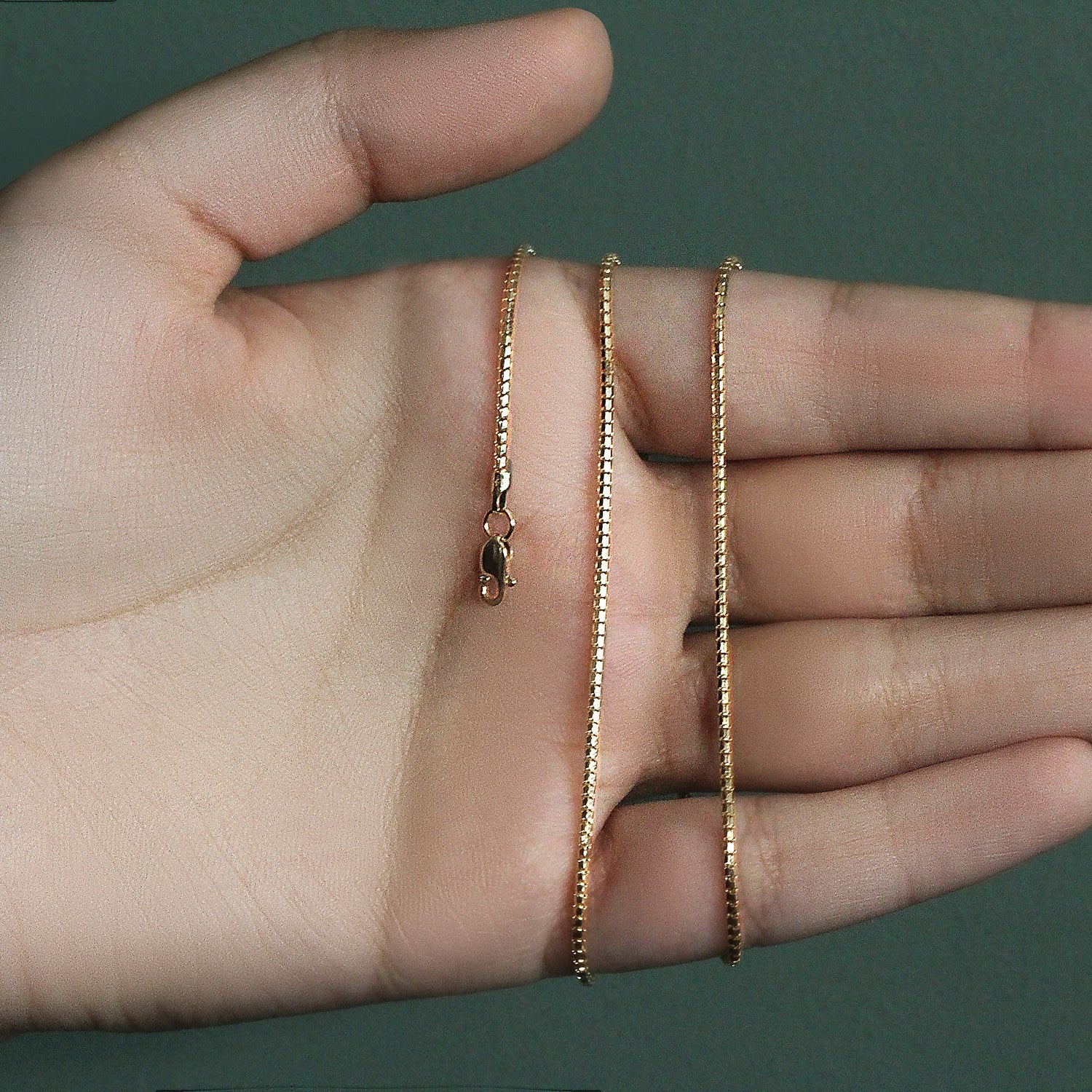 14k Yellow Gold Ice Chain 1.3mm - Image 8