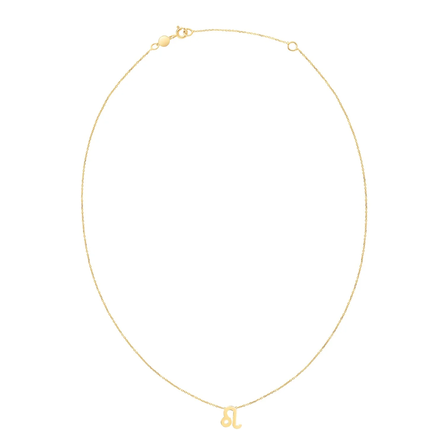 14K Yellow Gold Leo Necklace - Image 2