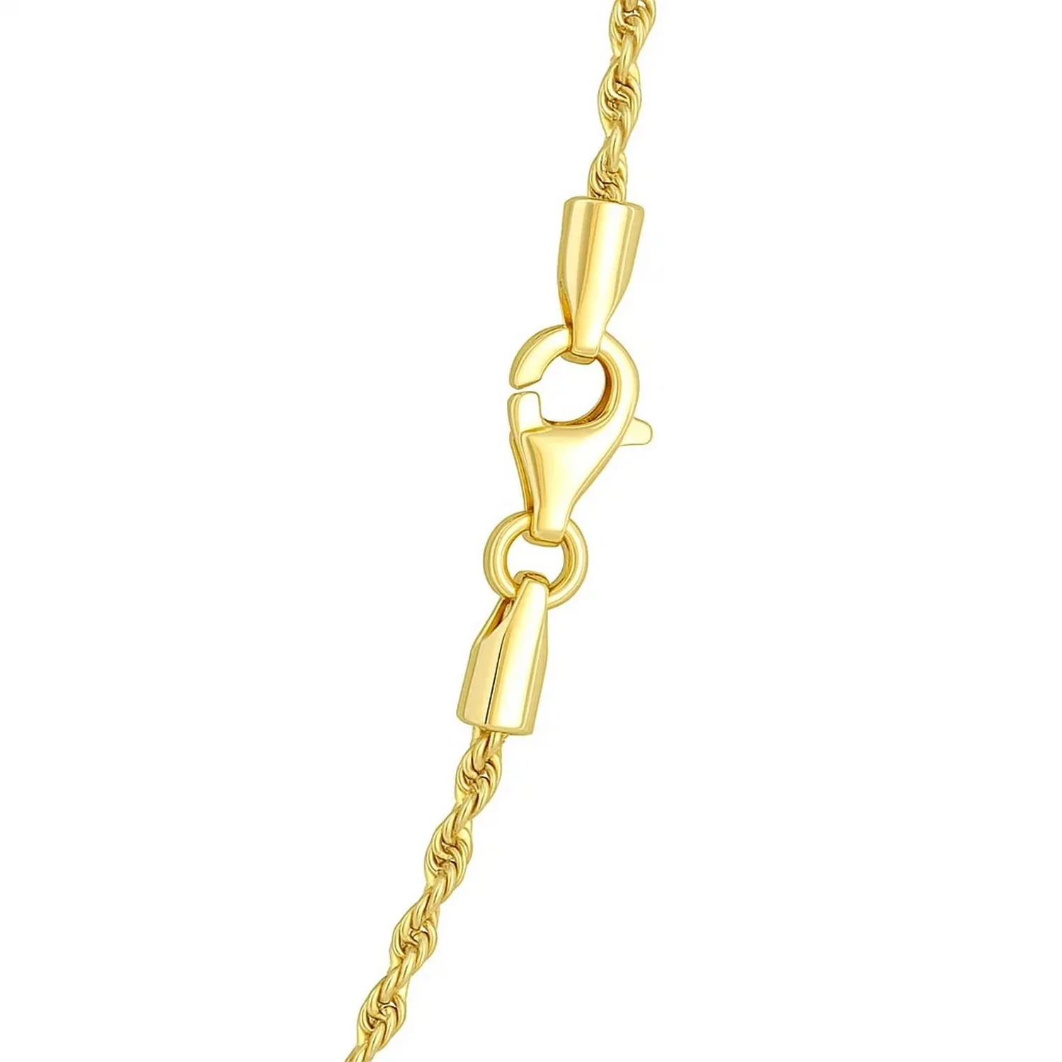 14k Yellow Gold Light Rope Chain 1.5mm - Image 6