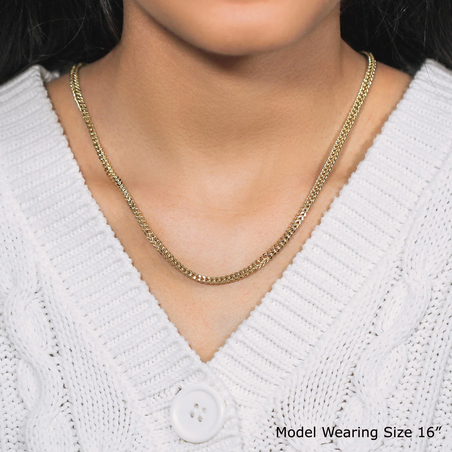 14k Yellow Gold Light Weight Wheat Chain (3.20 mm) - Image 17