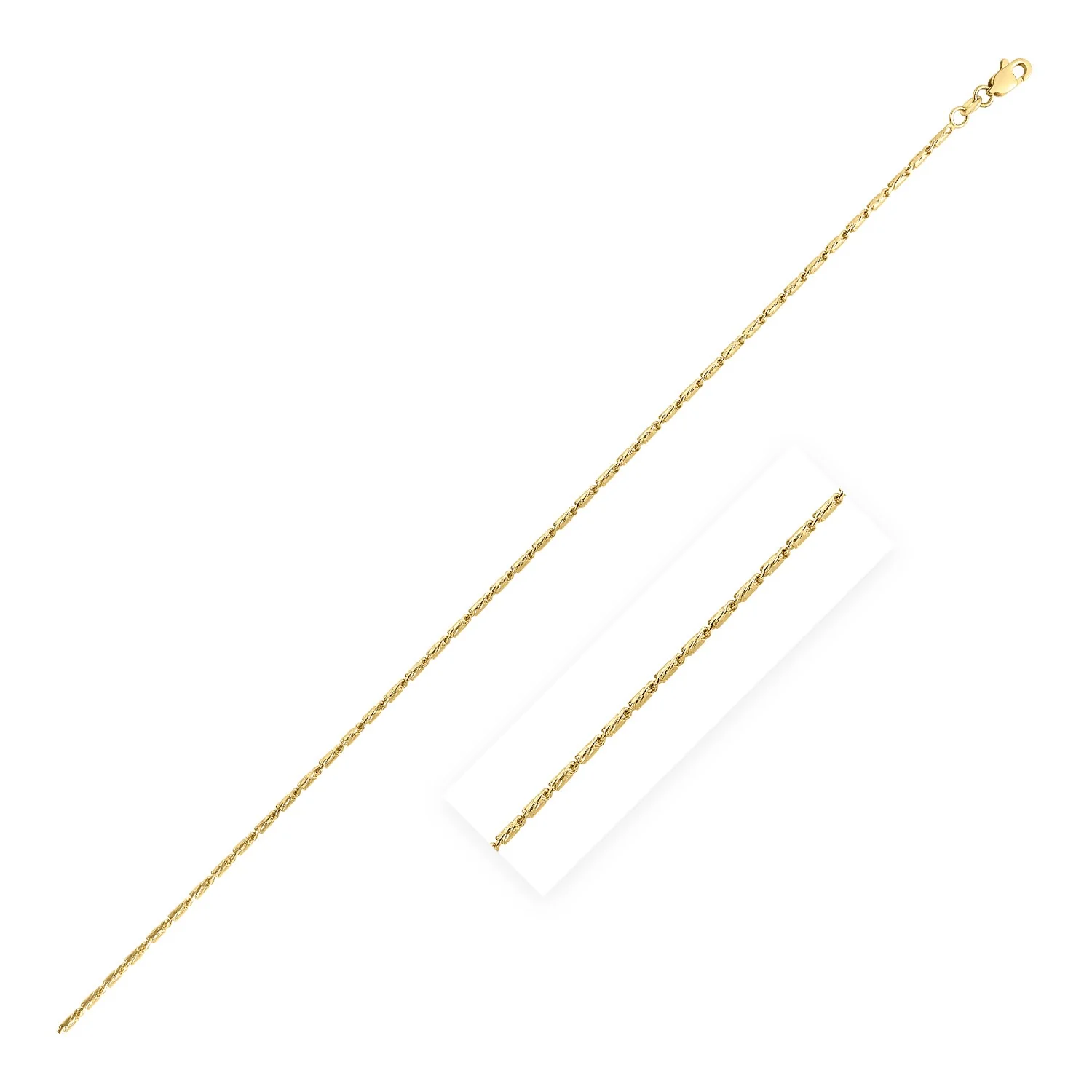 14k Yellow Gold Lumina Pendant Chain 2.0mm - Image 3