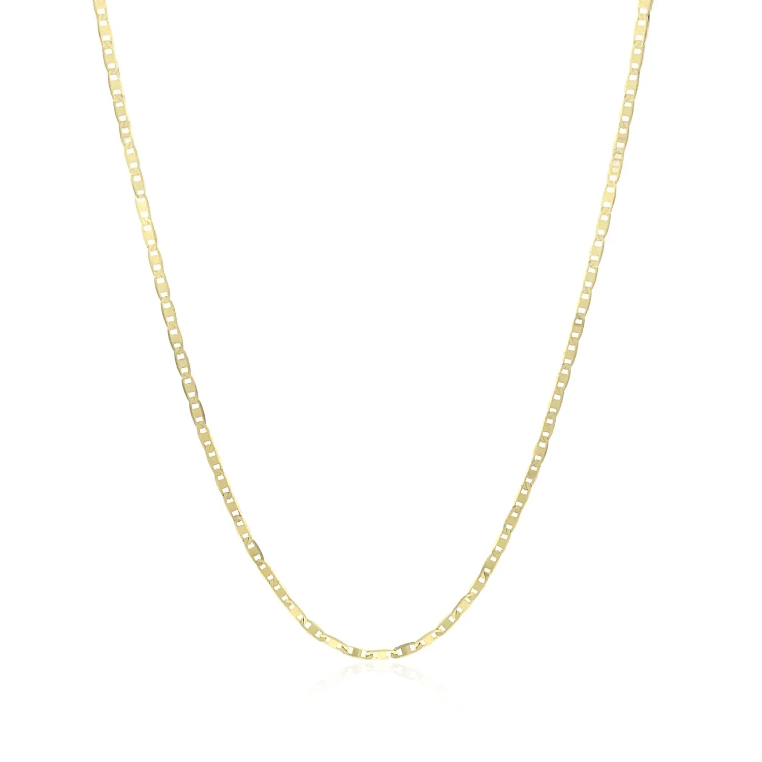 14k Yellow Gold Mariner Link Chain (1.20 mm) - Image 9