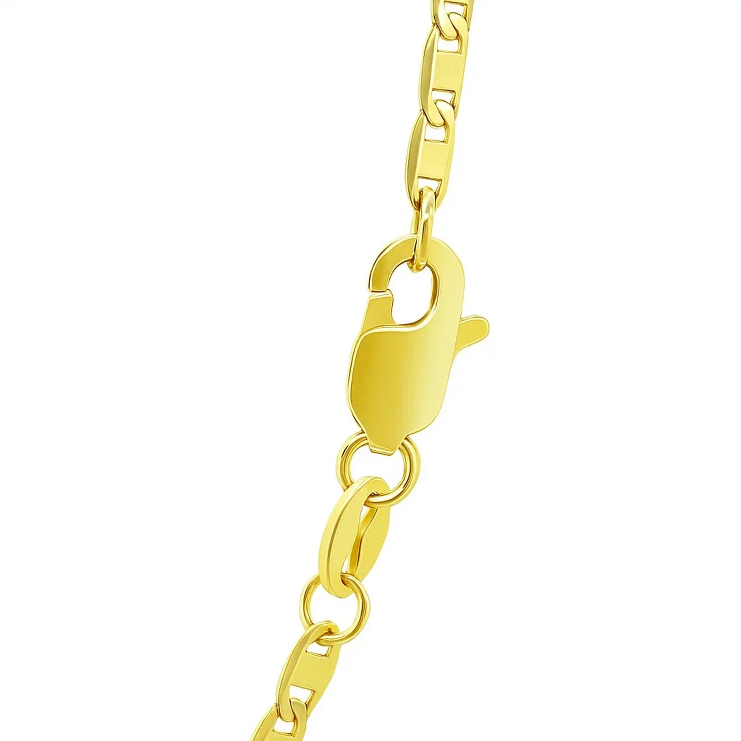 14k Yellow Gold Mariner Link Chain 1.7mm - Image 10
