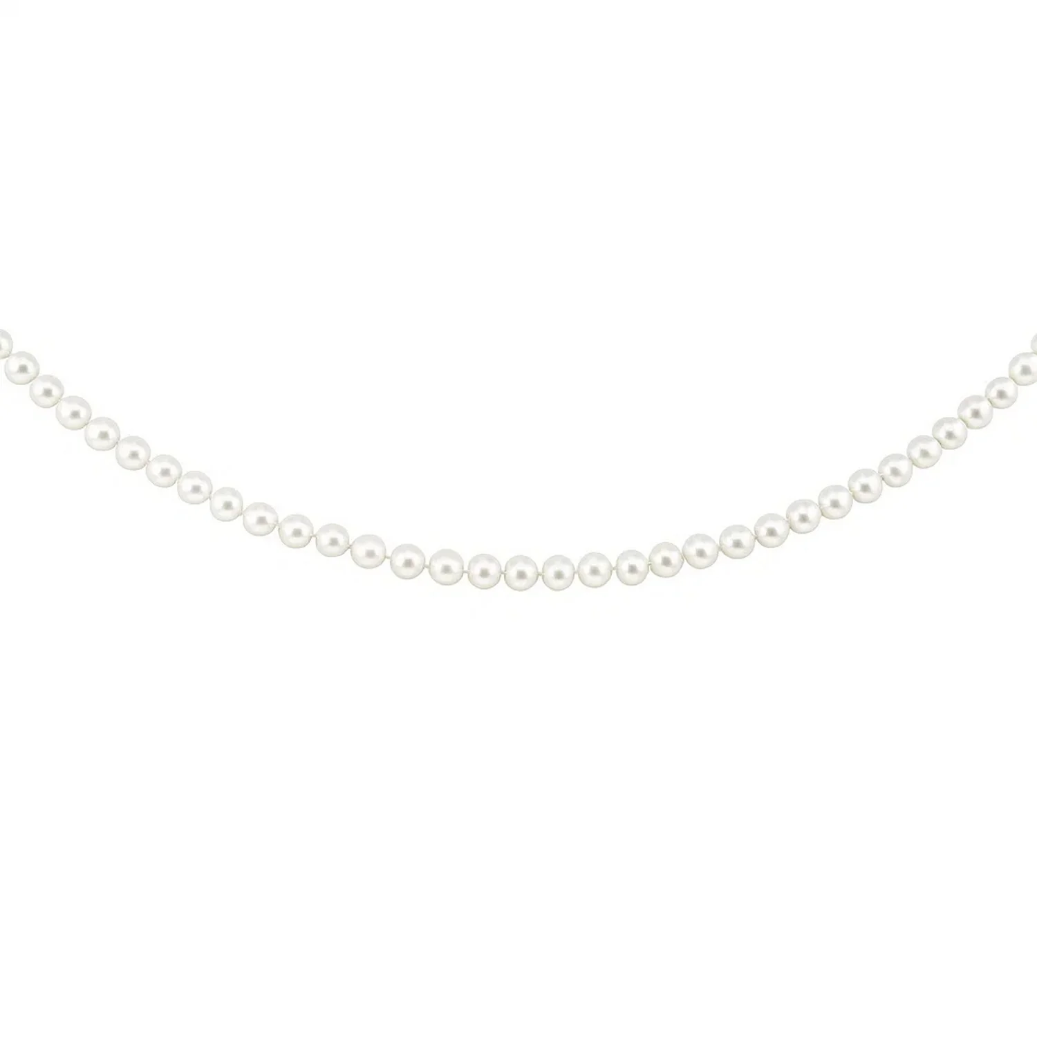 14k Yellow Gold Necklace with White Freshwater Cultured Pearls (6.0mm to 6.5mm) - Image 14